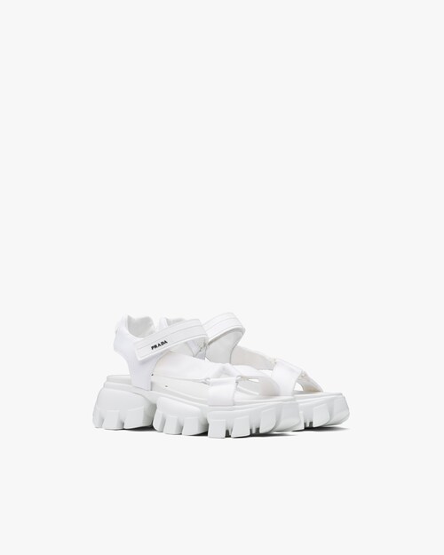 prada white sandals