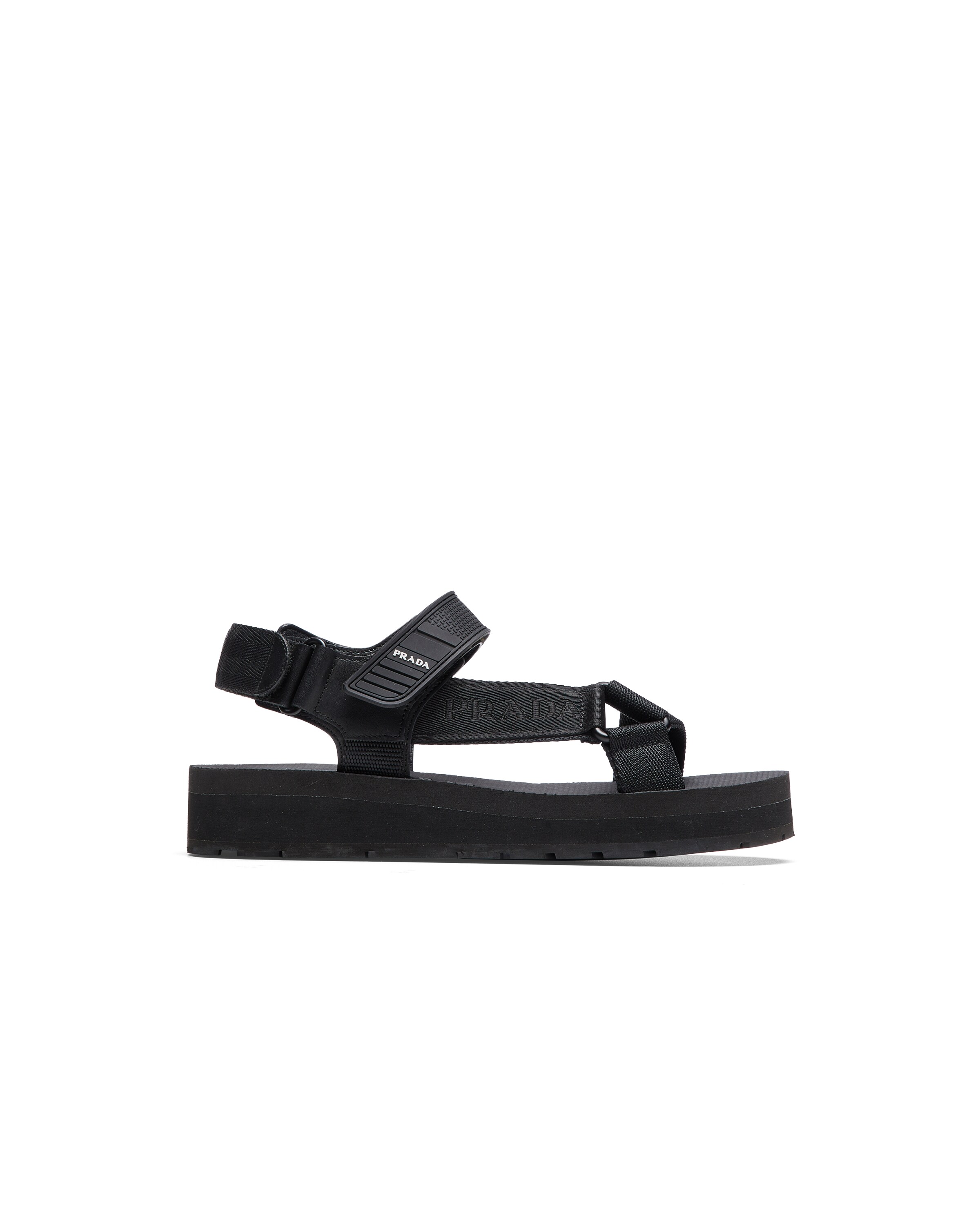 prada sporty nylon band strap sandals