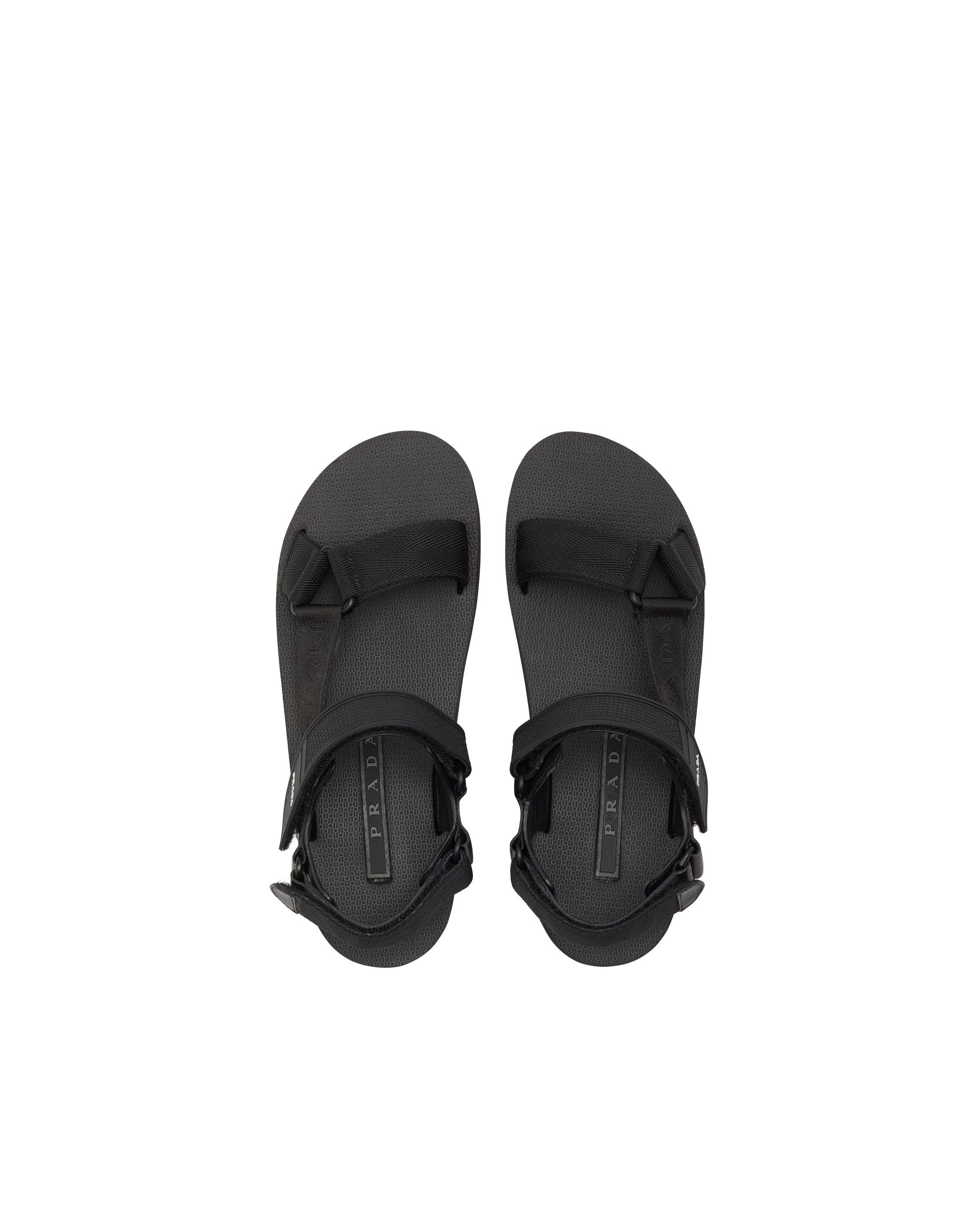 Sporty nylon band strap sandals | Prada