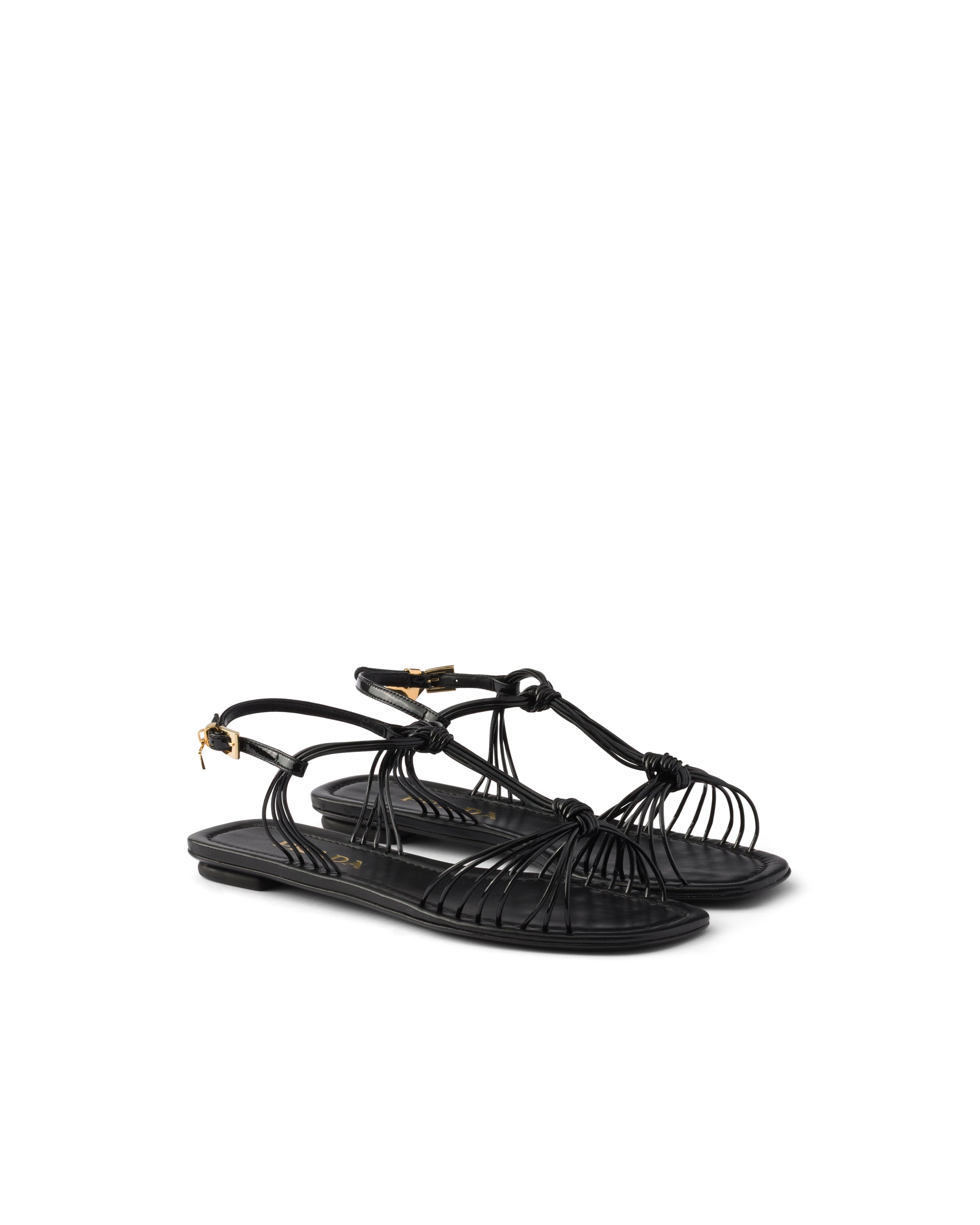 Patent Leather Sandals, Woman, Black, Size 35