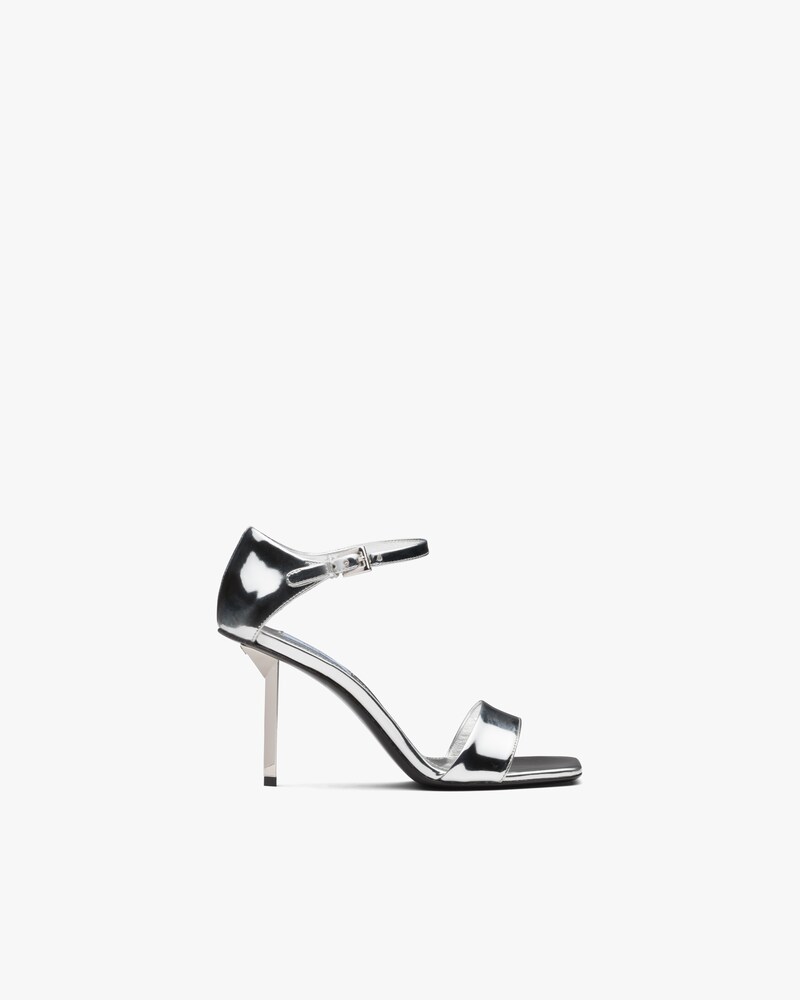 prada silver sandals