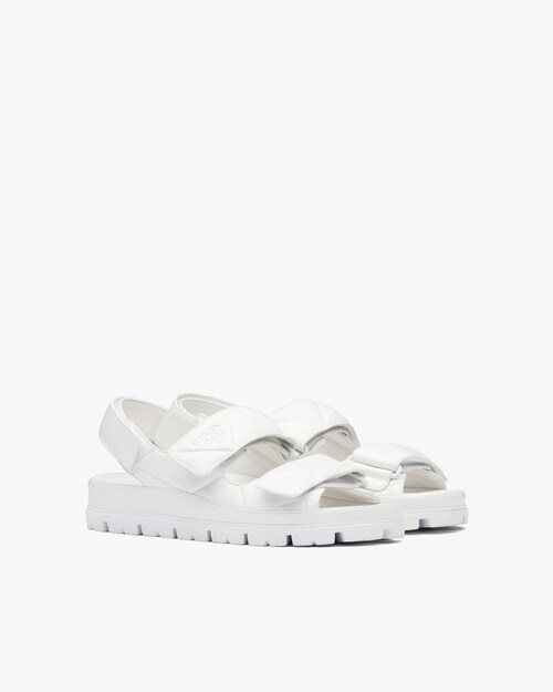 prada white sandals
