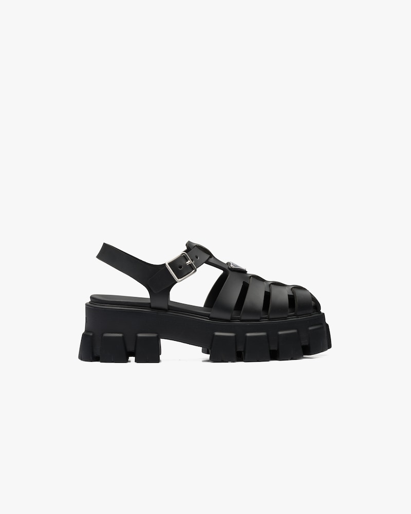 prada black sandals