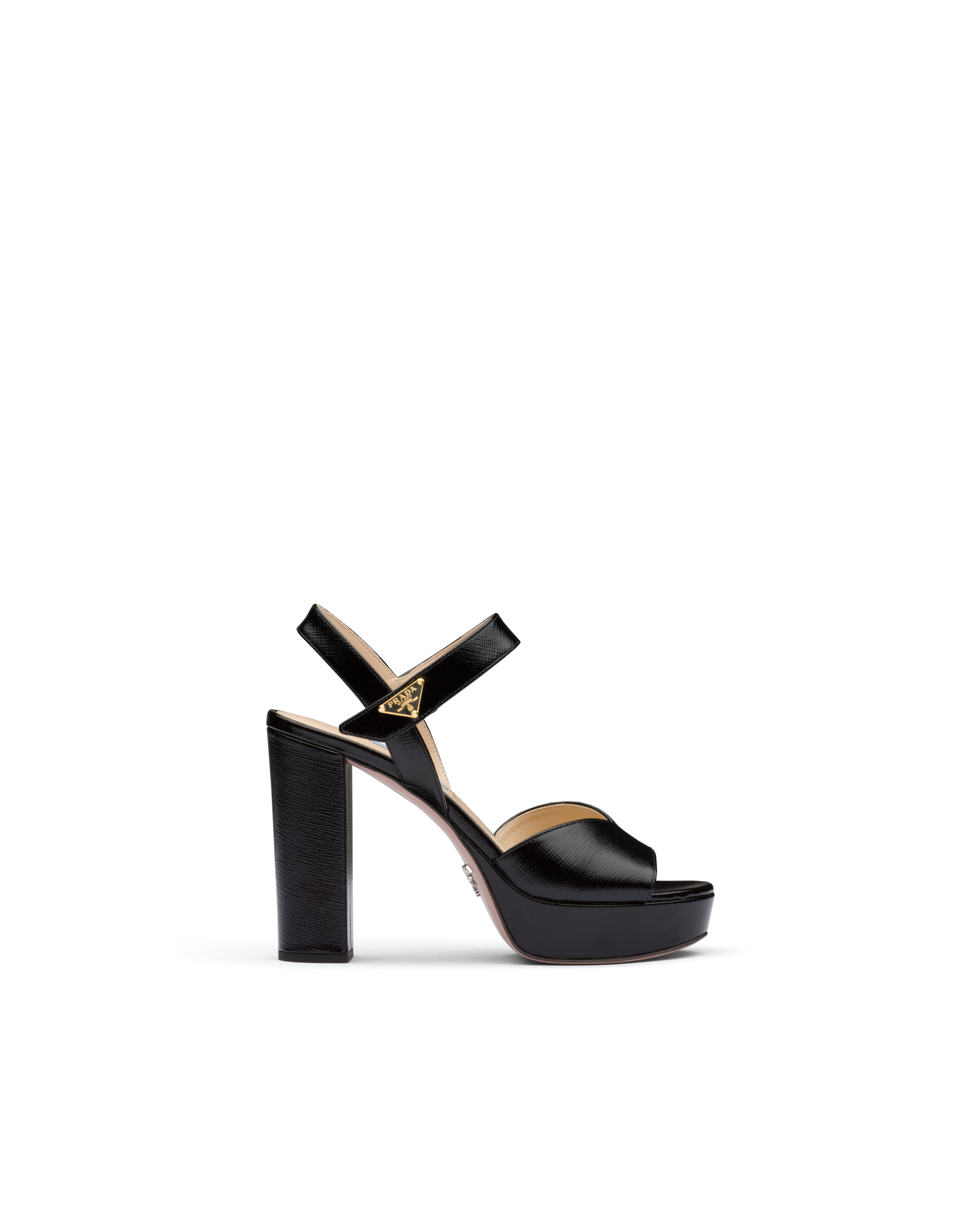 Prada leather platform sandals sales