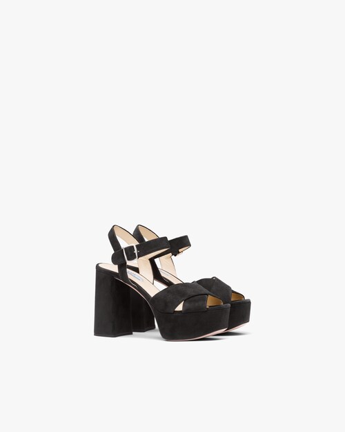 prada metallic heels