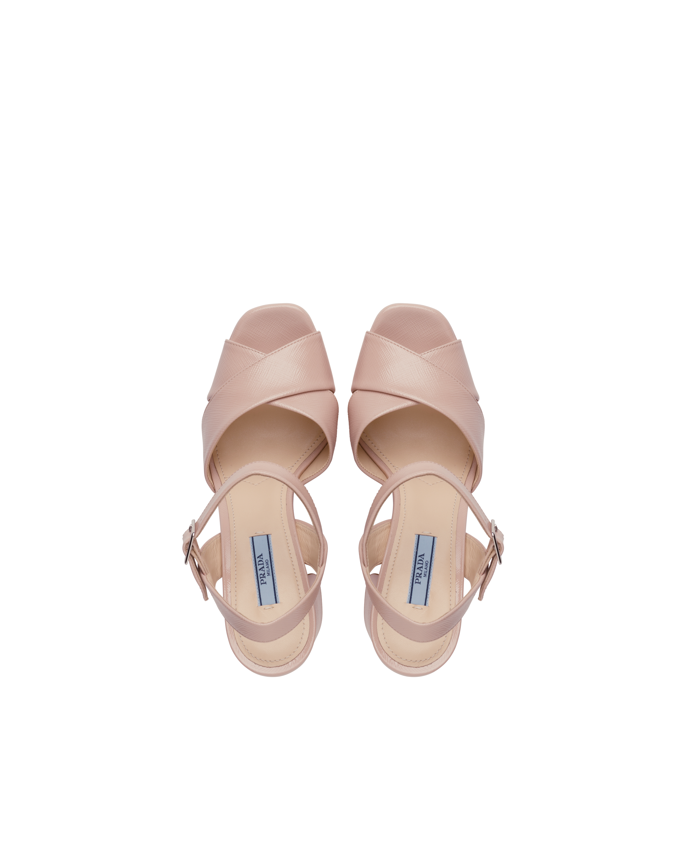 Prada saffiano sandals Clearance