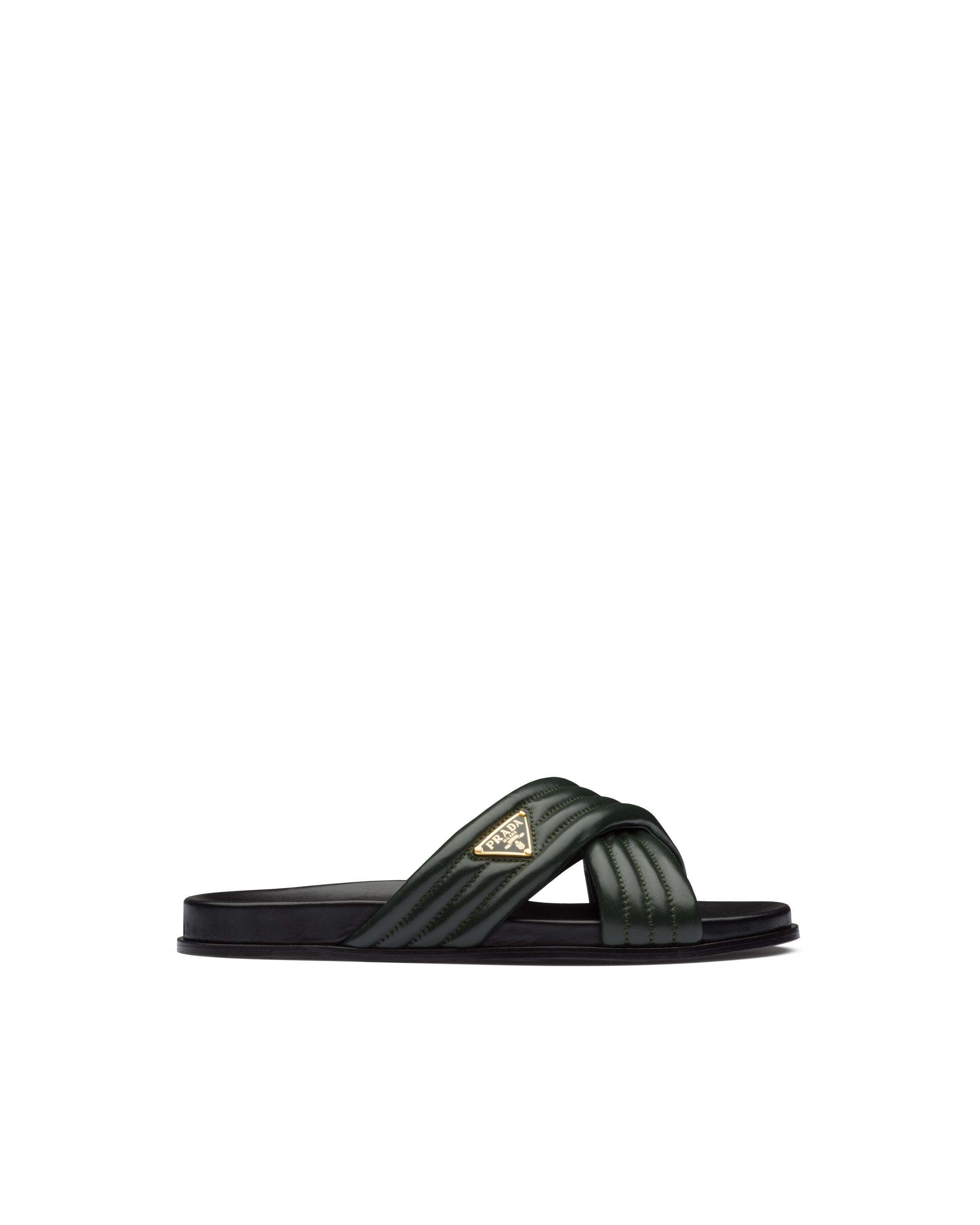 prada leather slides