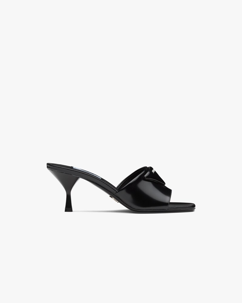 prada black flat shoes