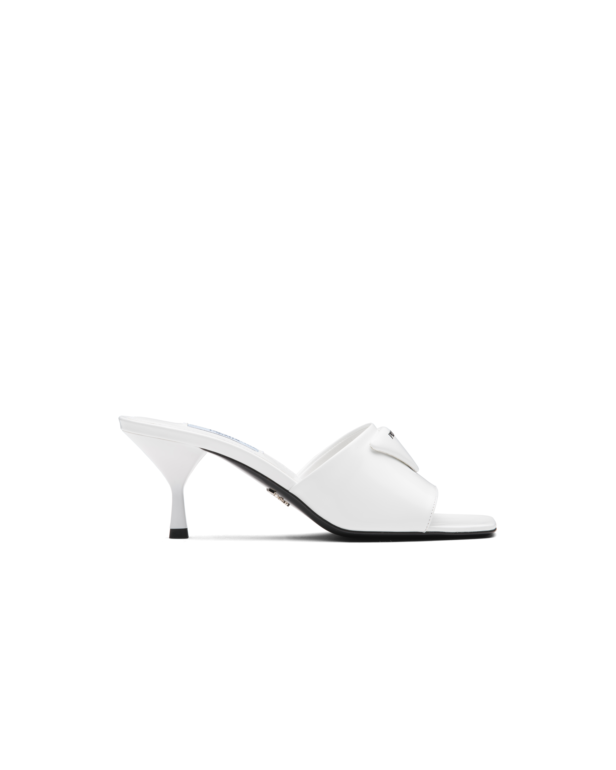 prada white heels