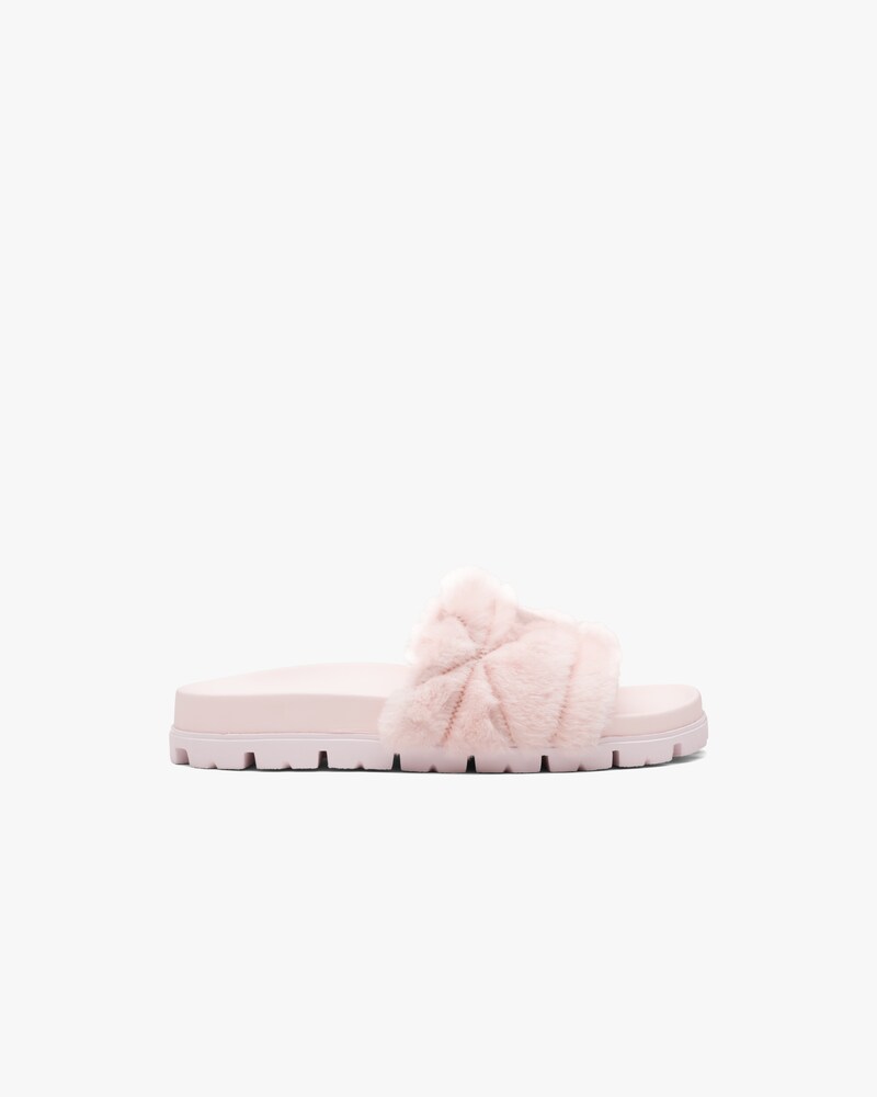 prada fur slippers