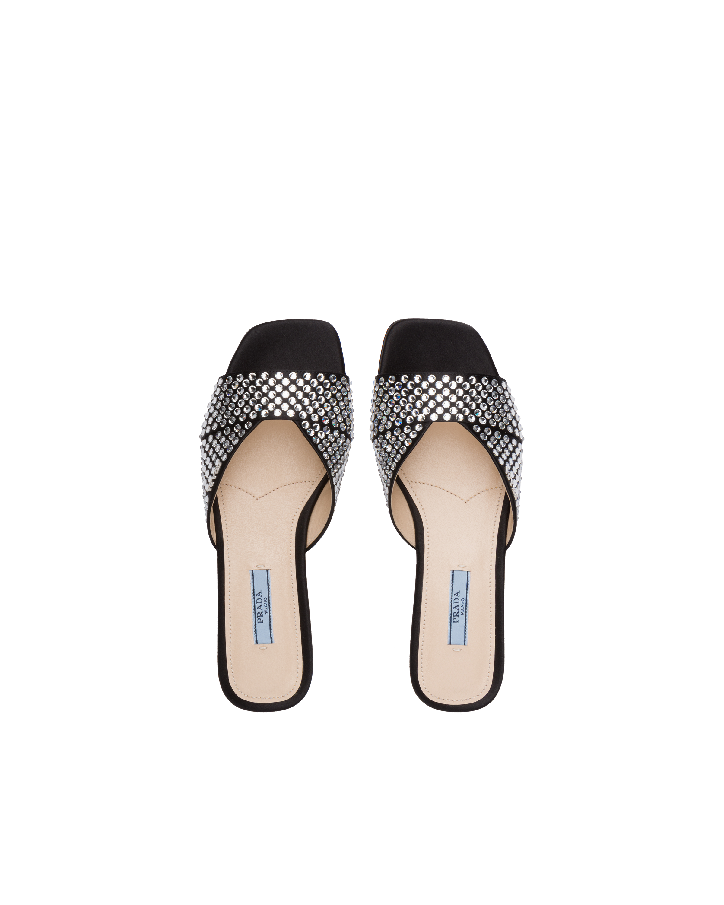 prada crystal flats