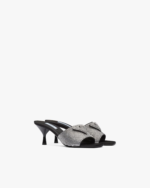 prada satin mules