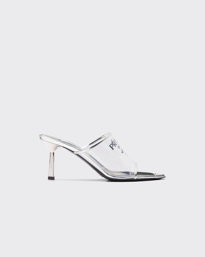 Prada clear heels sales