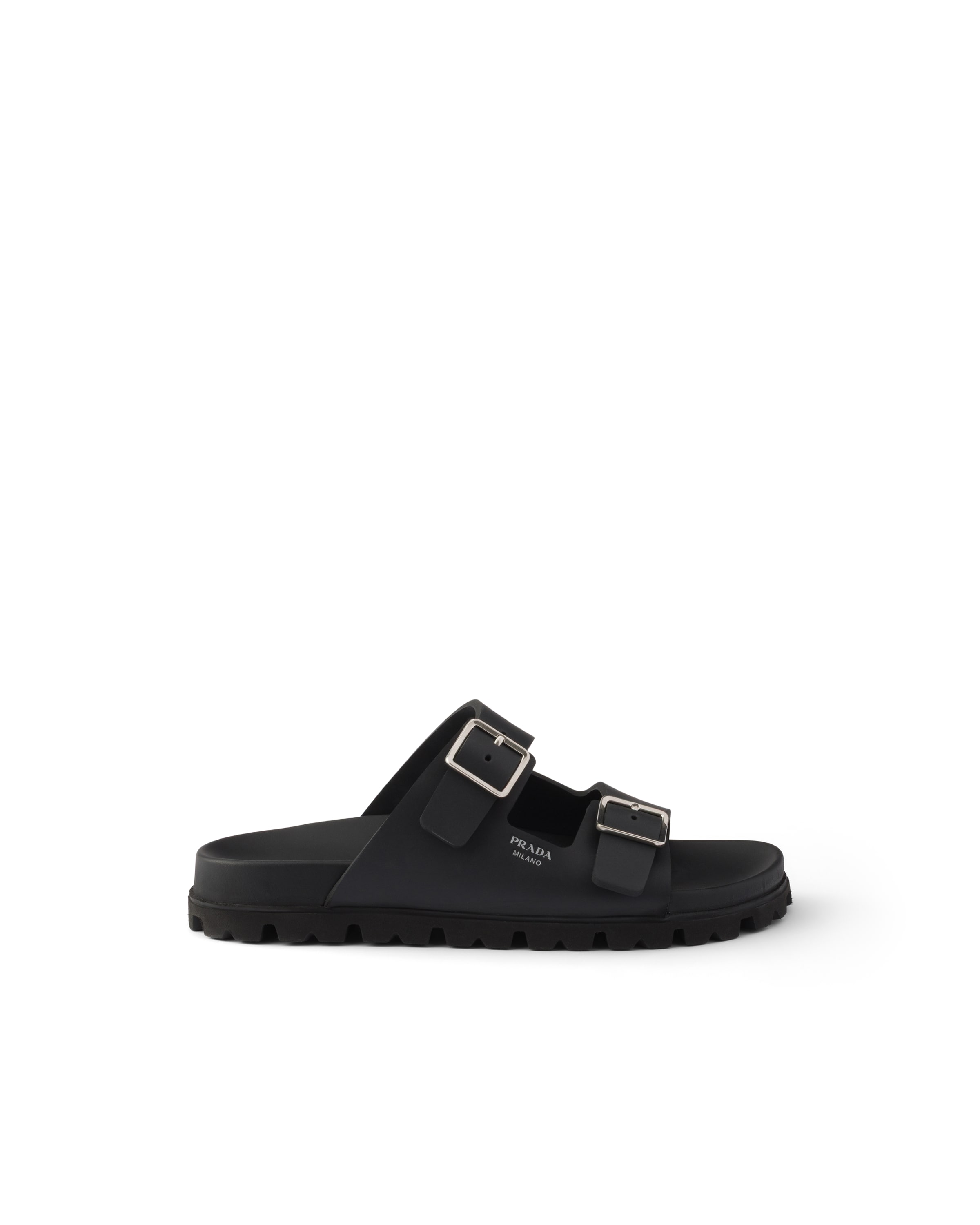 Prada Black Eva Sandals