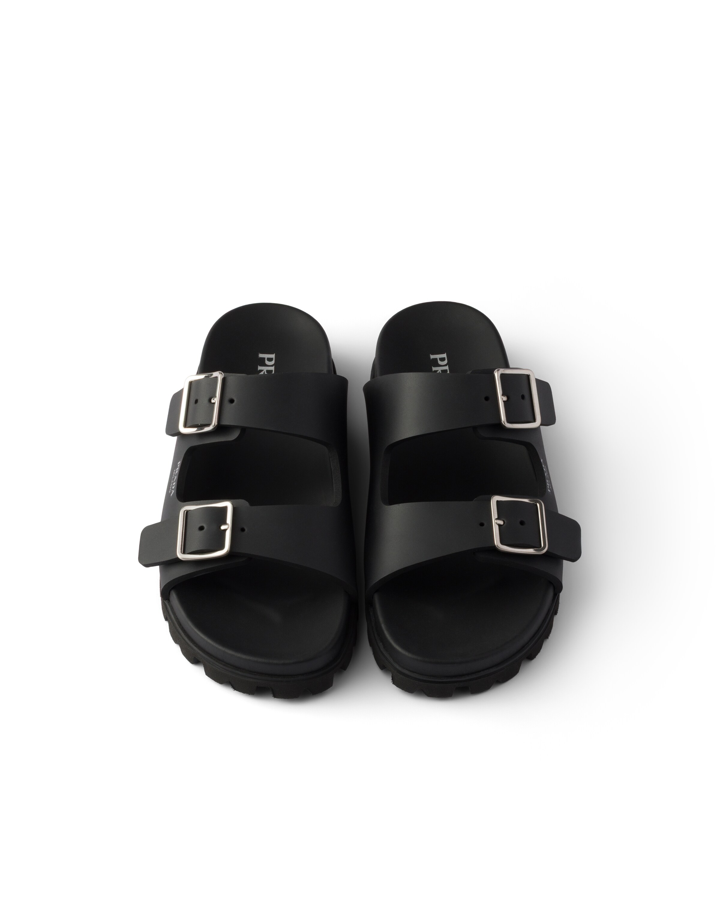 Prada Black Eva Sandals