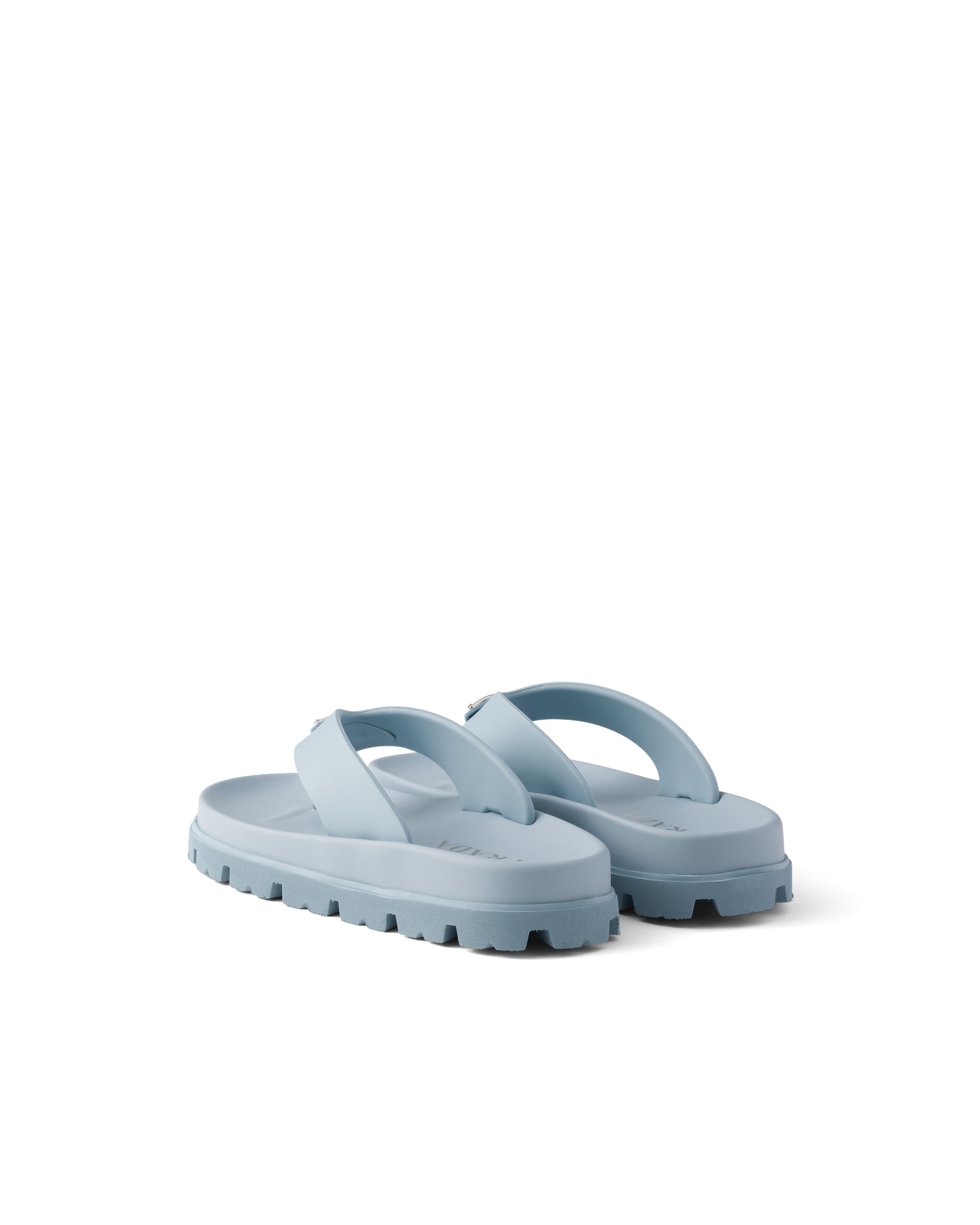 Prada Thong Sandals In Blue