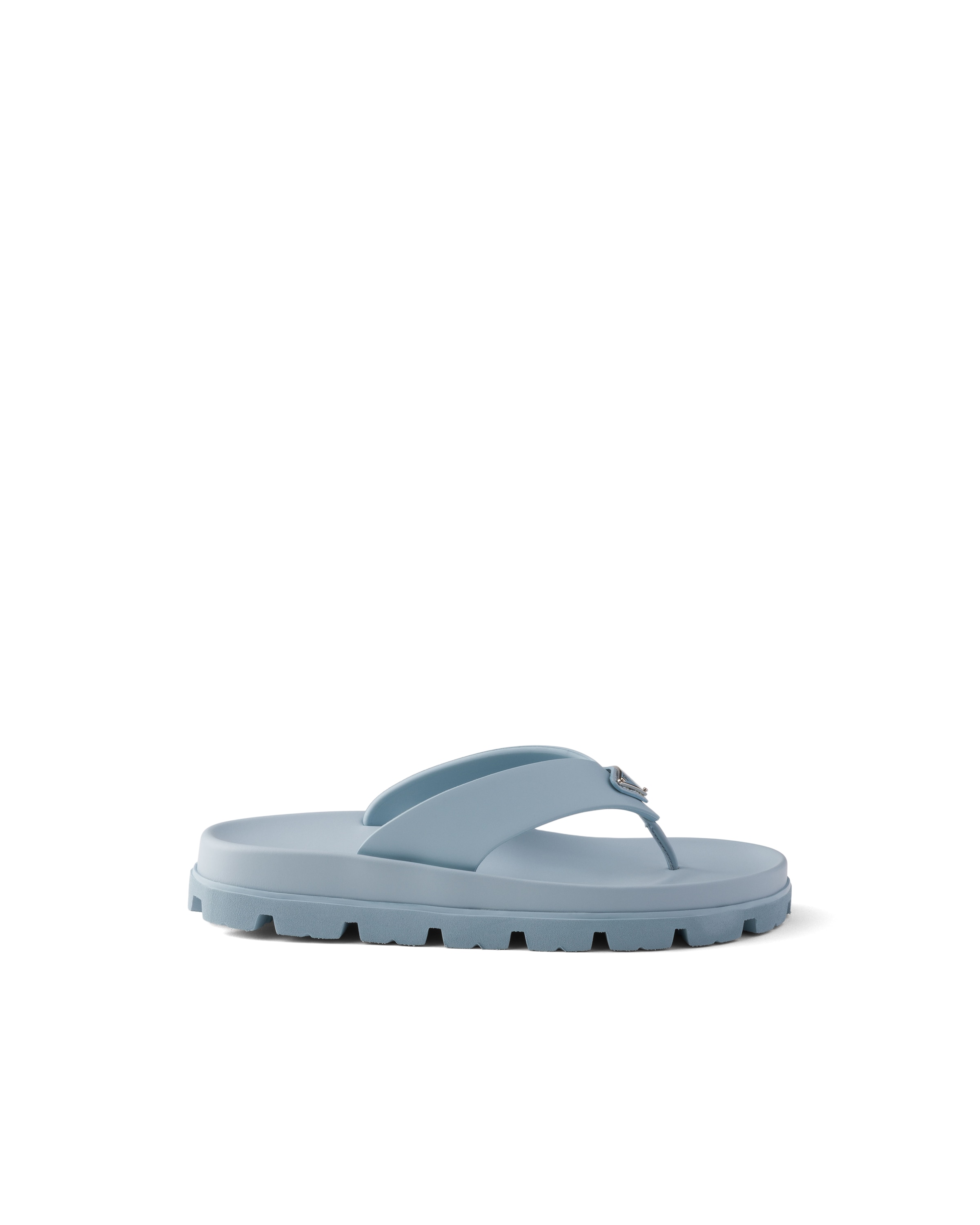 Prada Thong Sandals In Blue