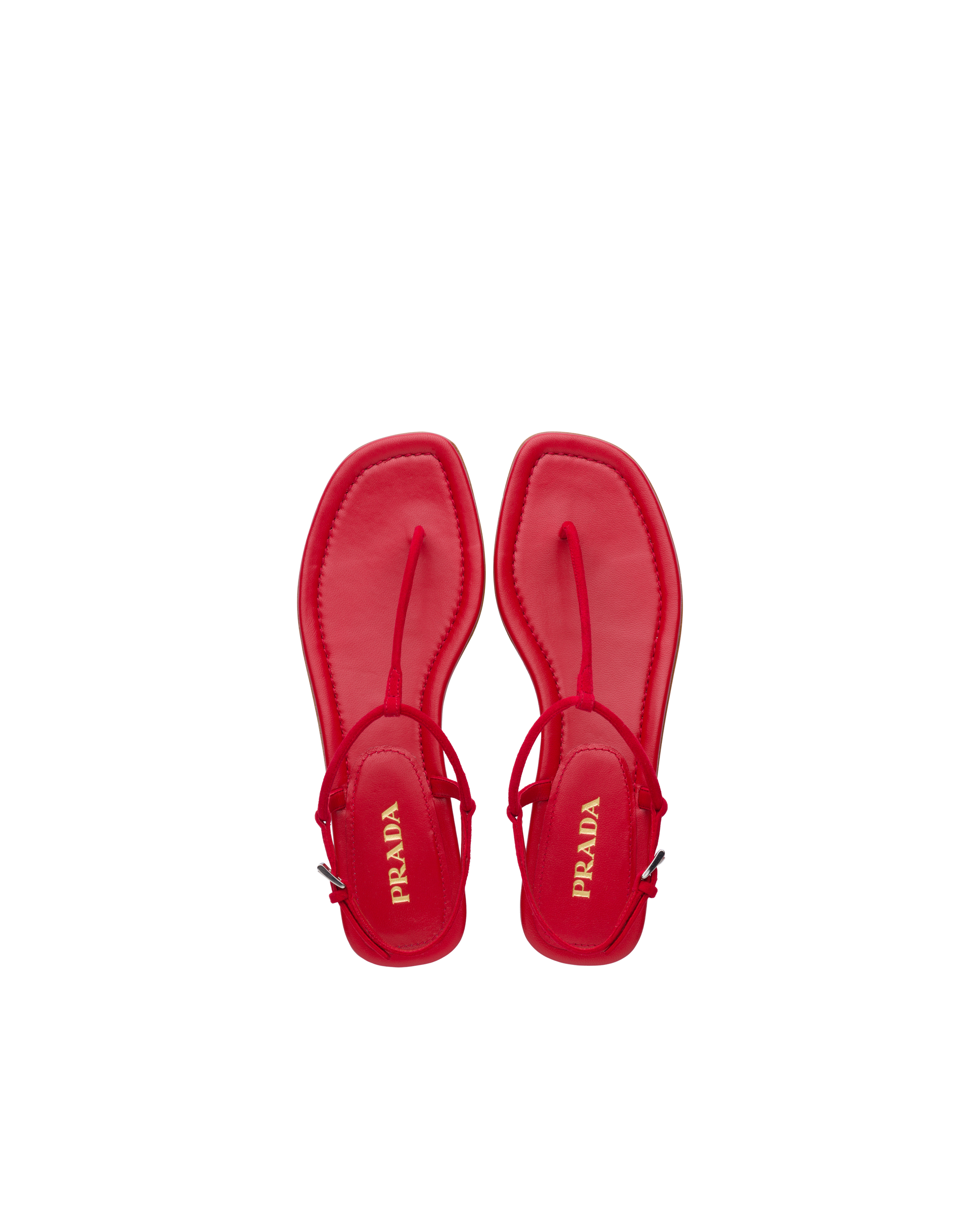 Total 40+ imagen prada red sandals