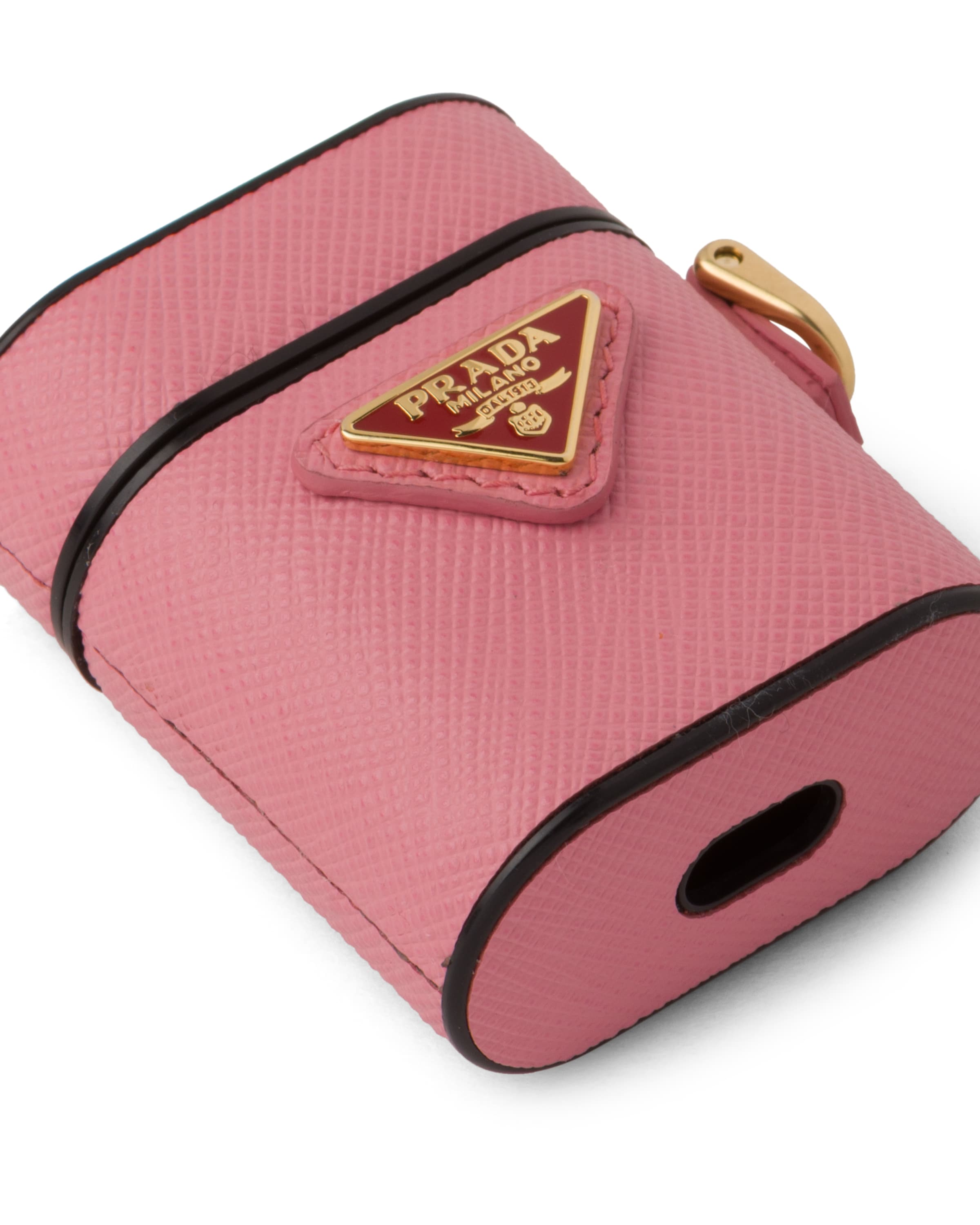 Saffiano Leather AirPods Case Prada