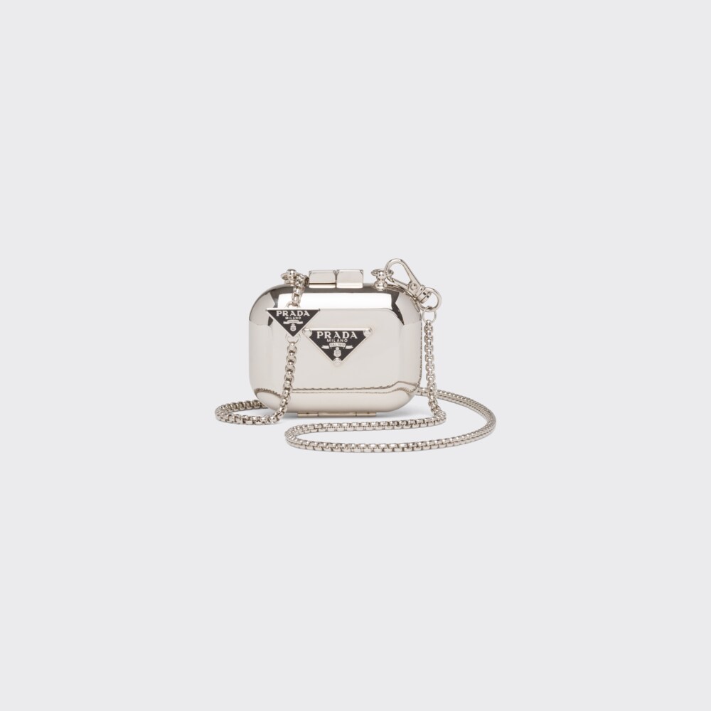 Prada جراب زينة معدني لـ AirPods Pro 1