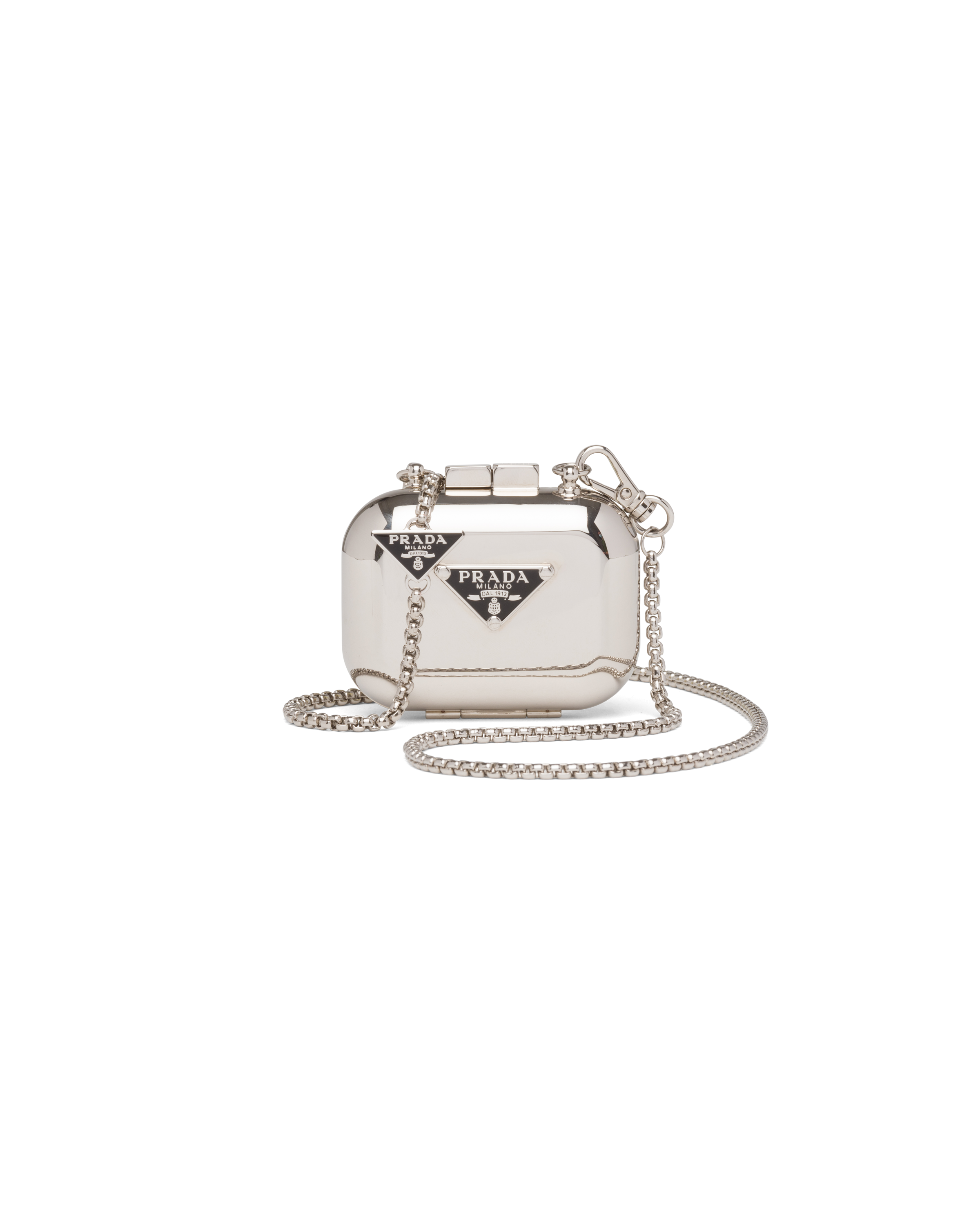 Prada Metal Vanity Case For Airpods Pro In Gray | ModeSens
