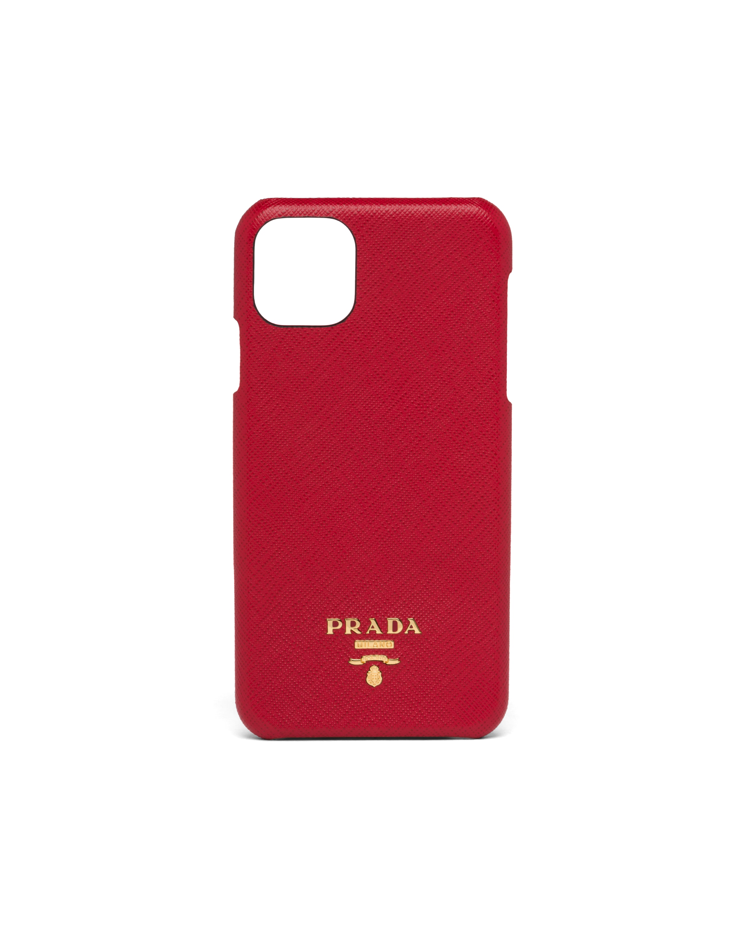 Fiery Red Saffiano Leather iPhone 11 Pro Max Cover Prada