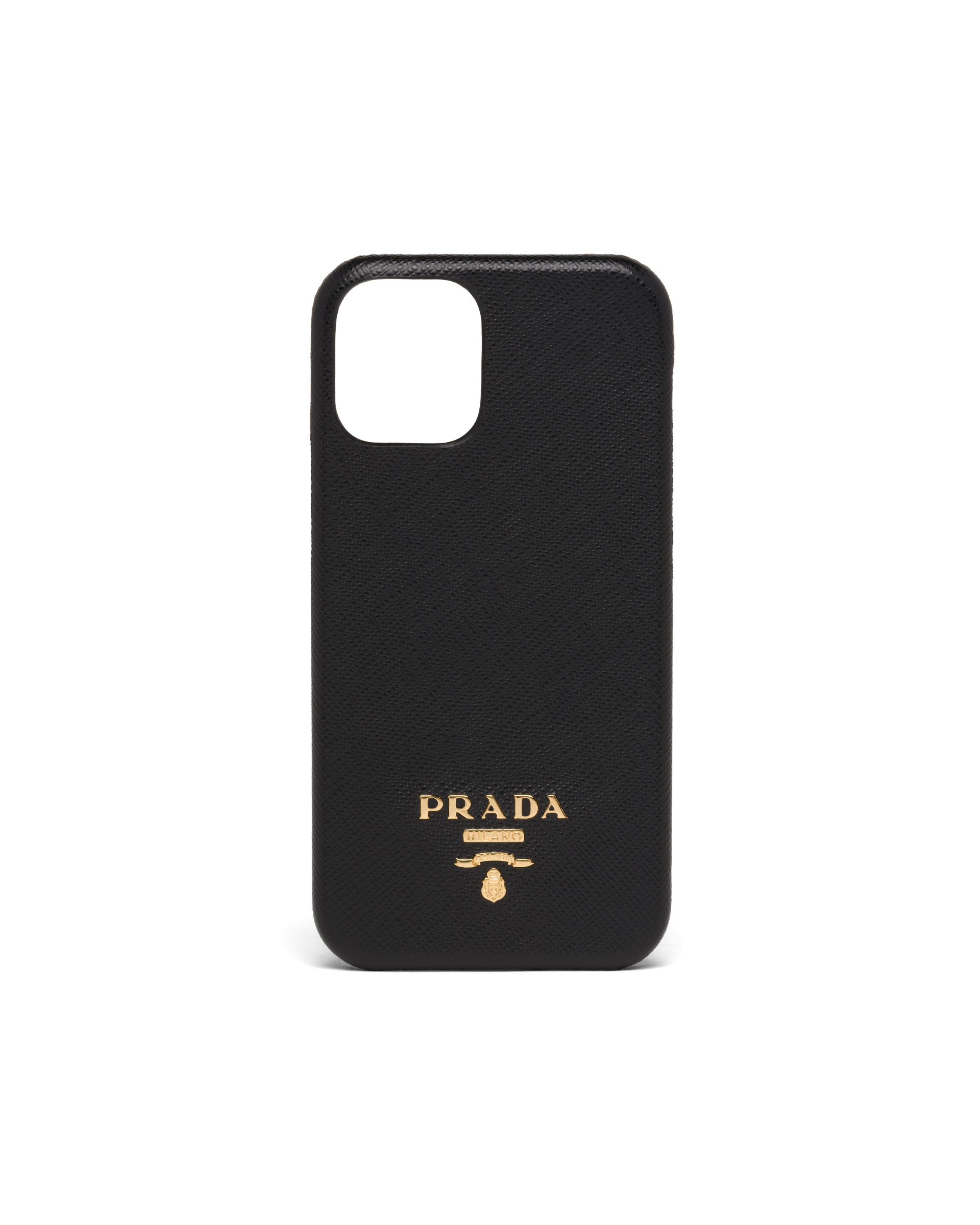 極美品】 プラダ iPhone13対応 スマホショルダー サフィアーノレザー