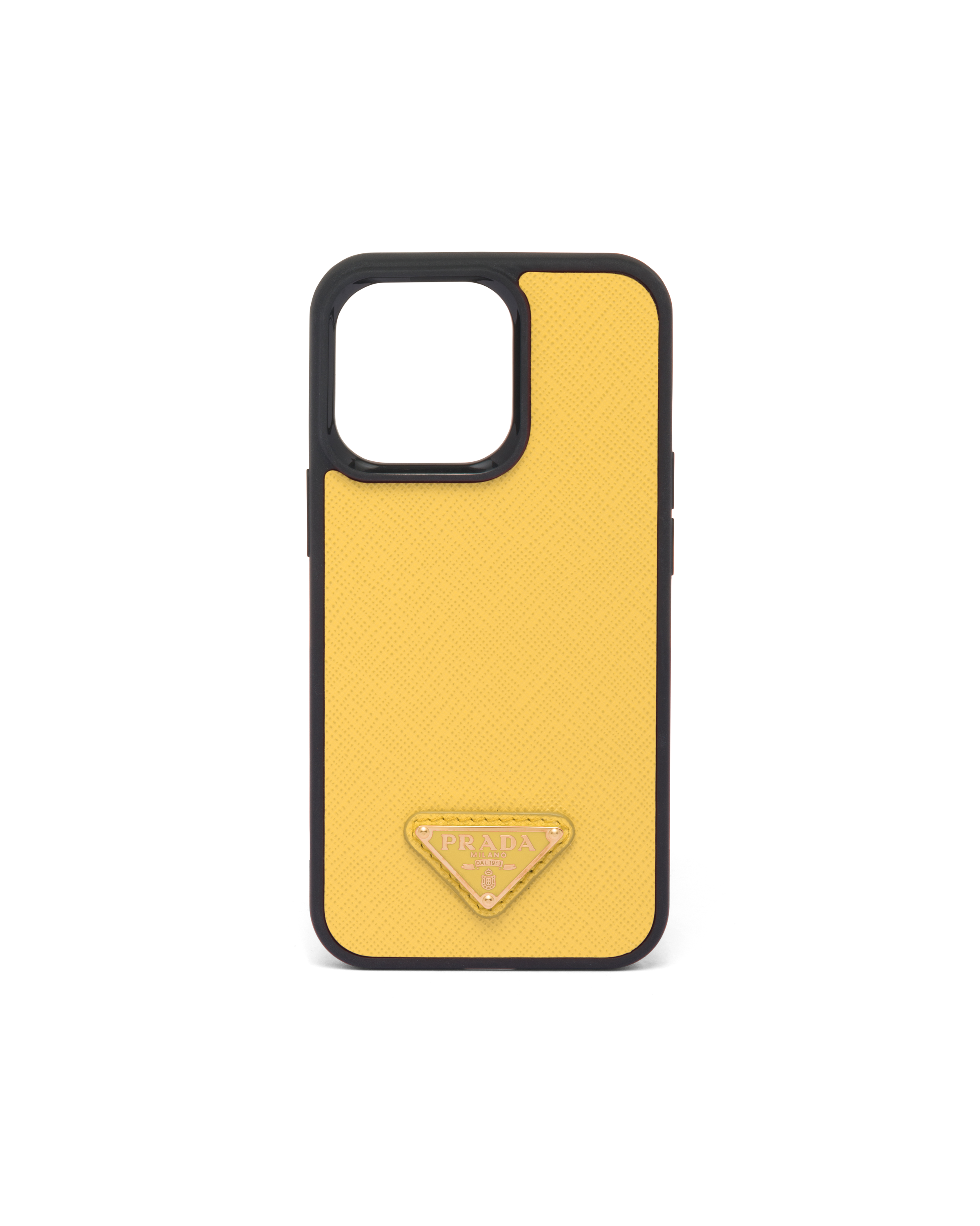 Prada Saffiano Leather Iphone 13 Pro Cover In Sunny Yellow | ModeSens
