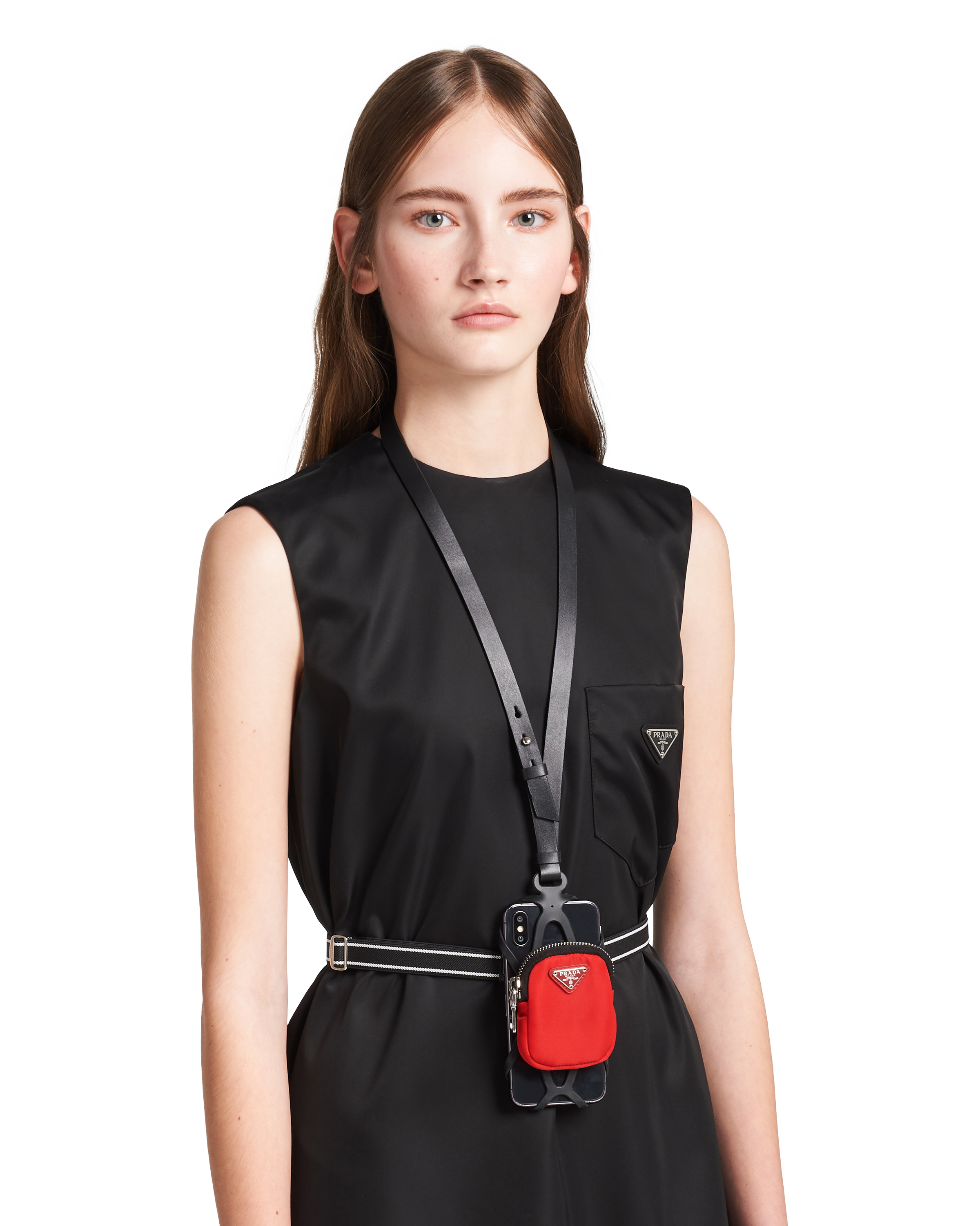 prada nylon phone bag