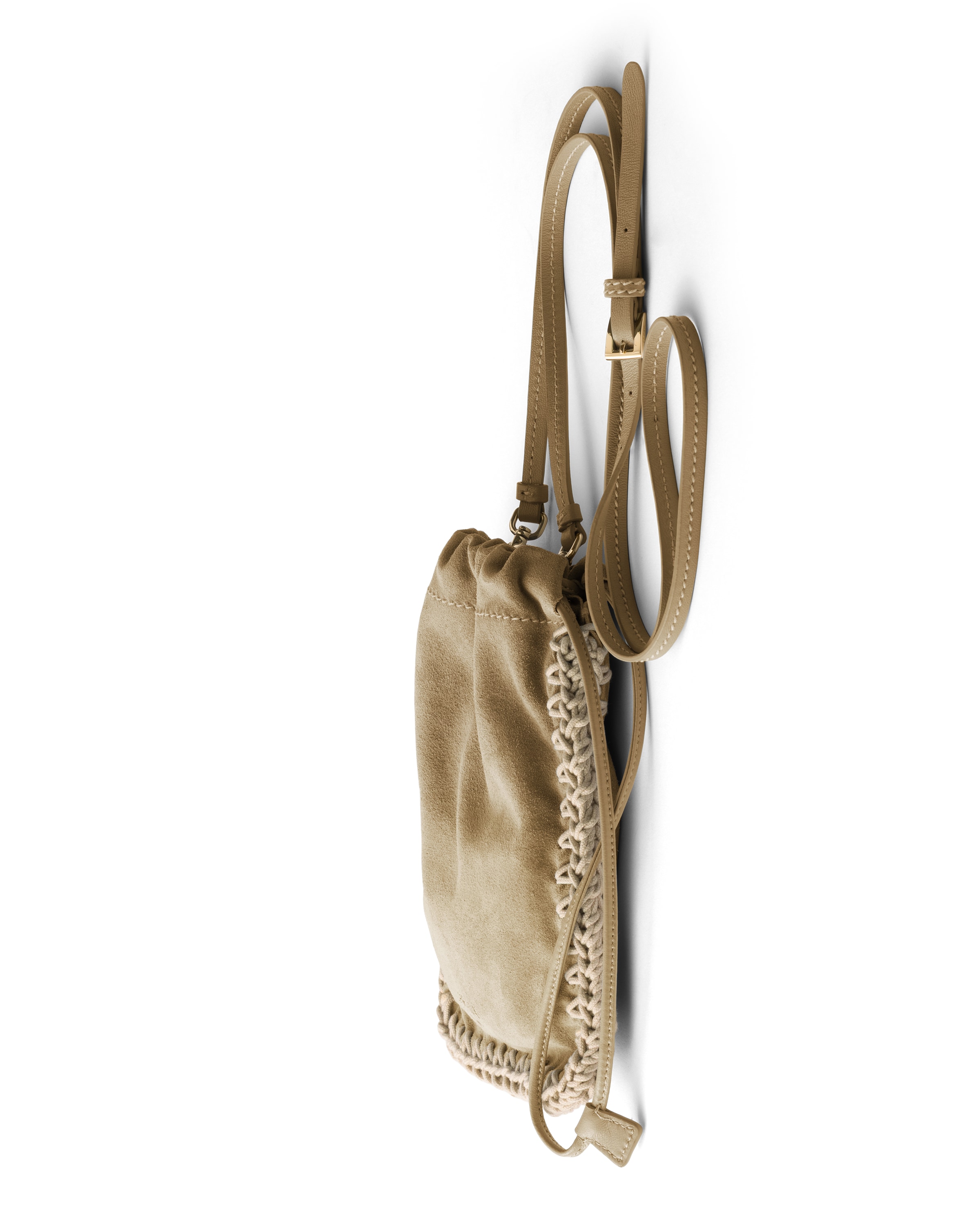 Prada Suede Smartphone Case In Neutral