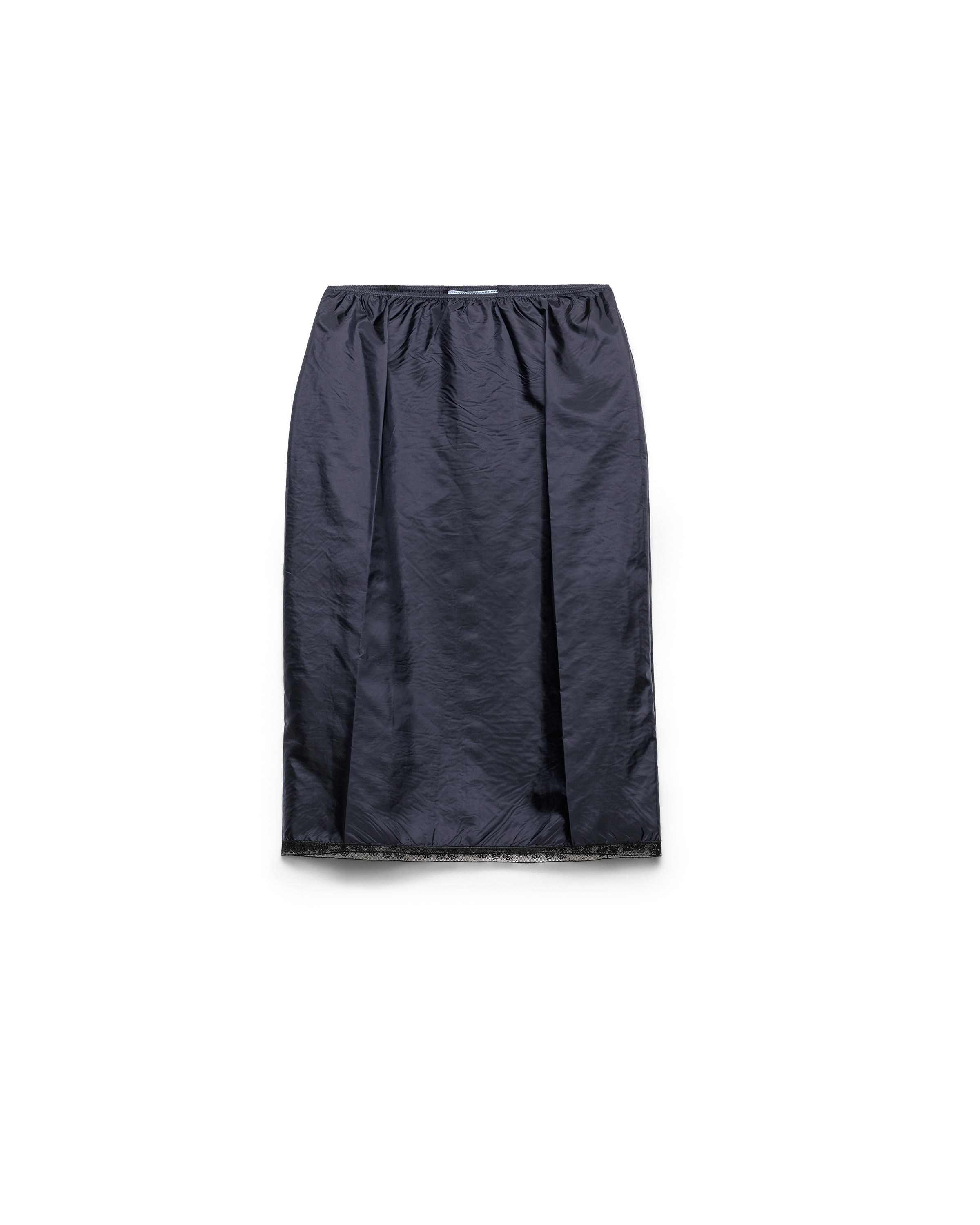 Prada Falda Lápiz De Re-nylon Ligero, Mujer, Azul Eléctrico, Talla 40