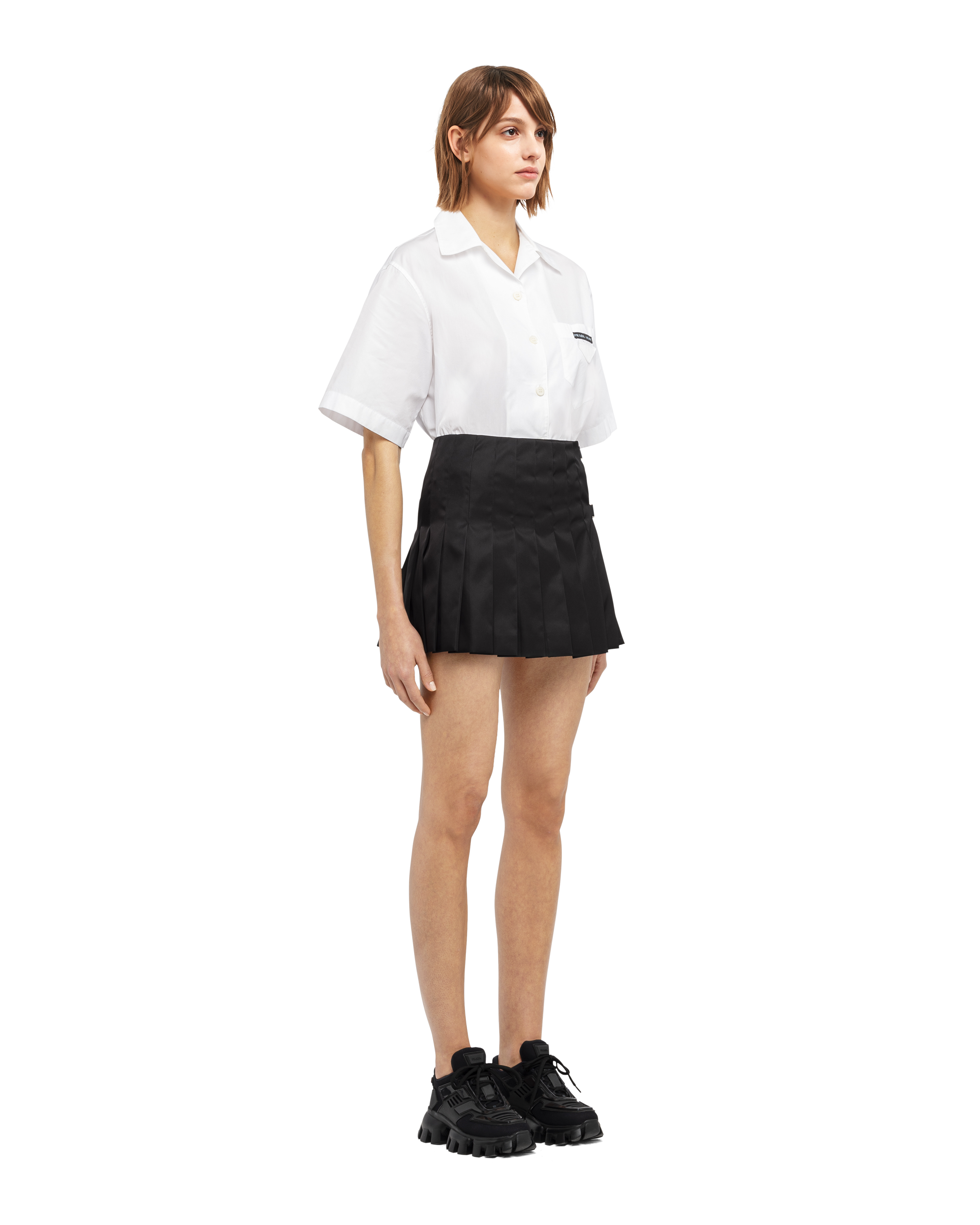 prada wrap mini skirt