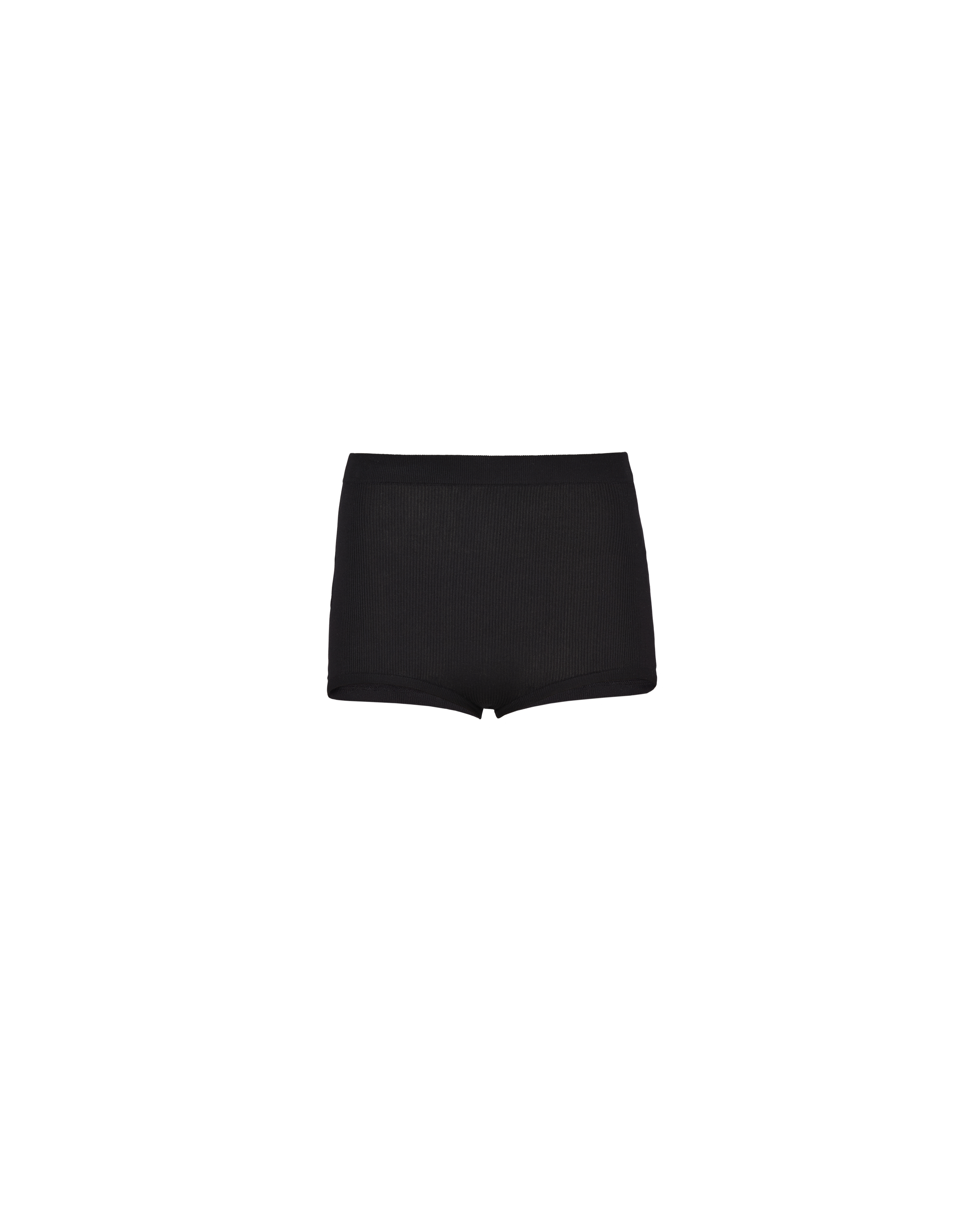 Prada Silk Shorts In Black