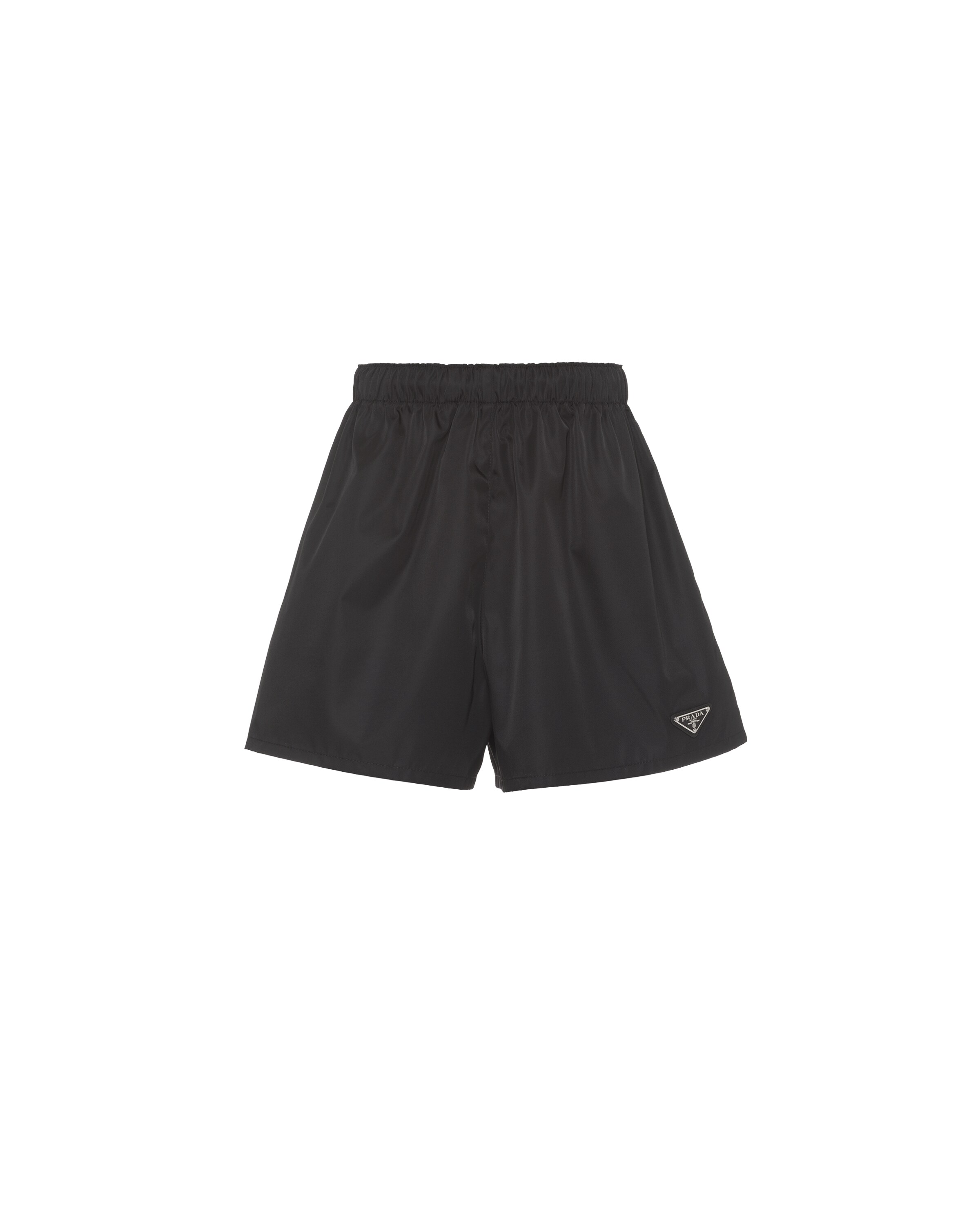 Prada Shorts In Re-nylon, Donna, Nero, Taglia 40