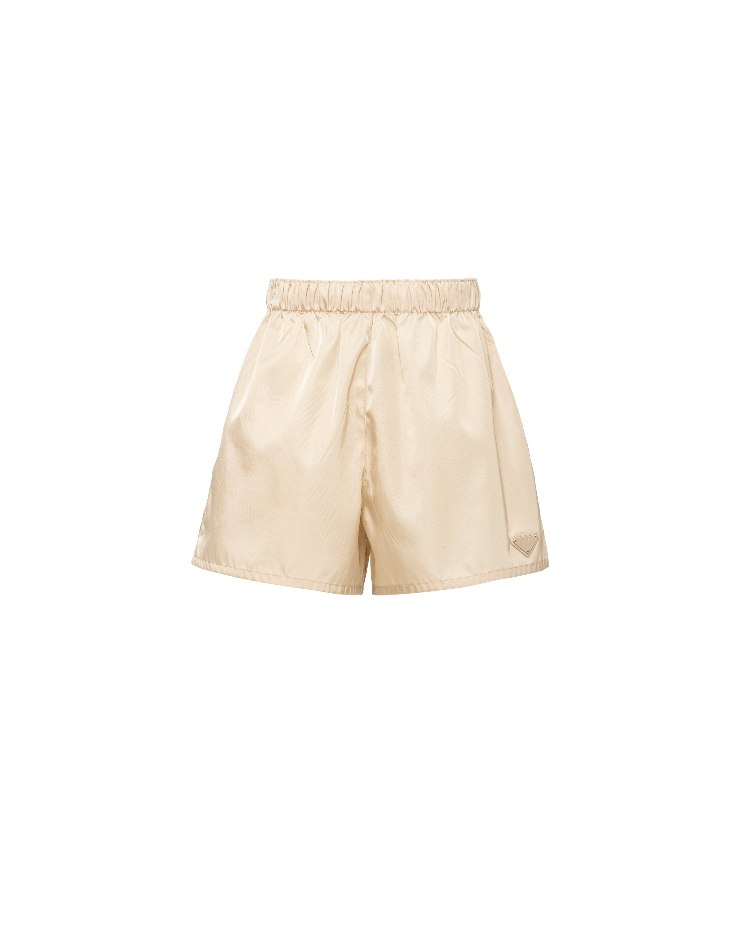 Prada Women's Re-nylon Shorts In Desert Beige