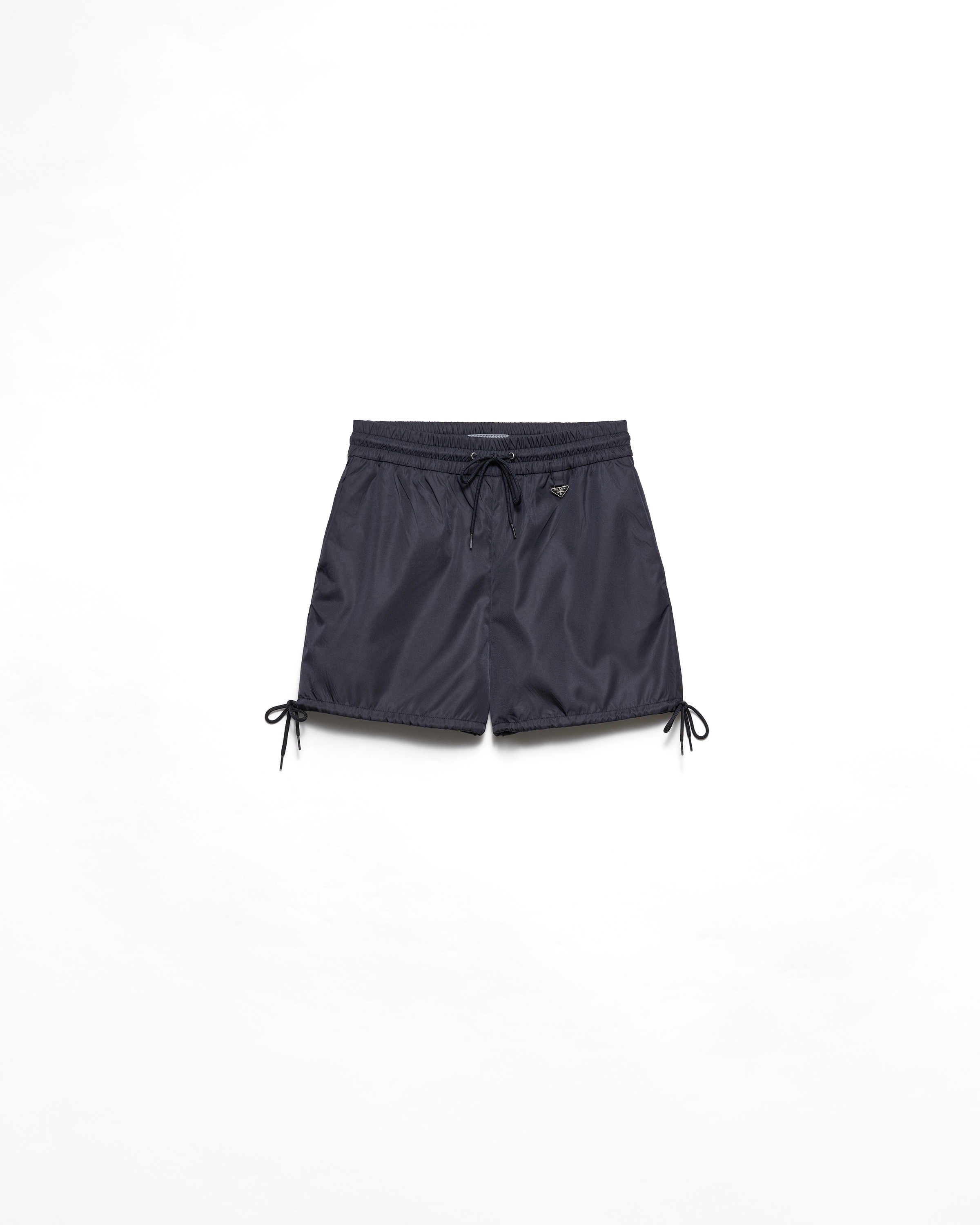 Prada Shorts In Re-nylon, Donna, Blu, Taglia 38