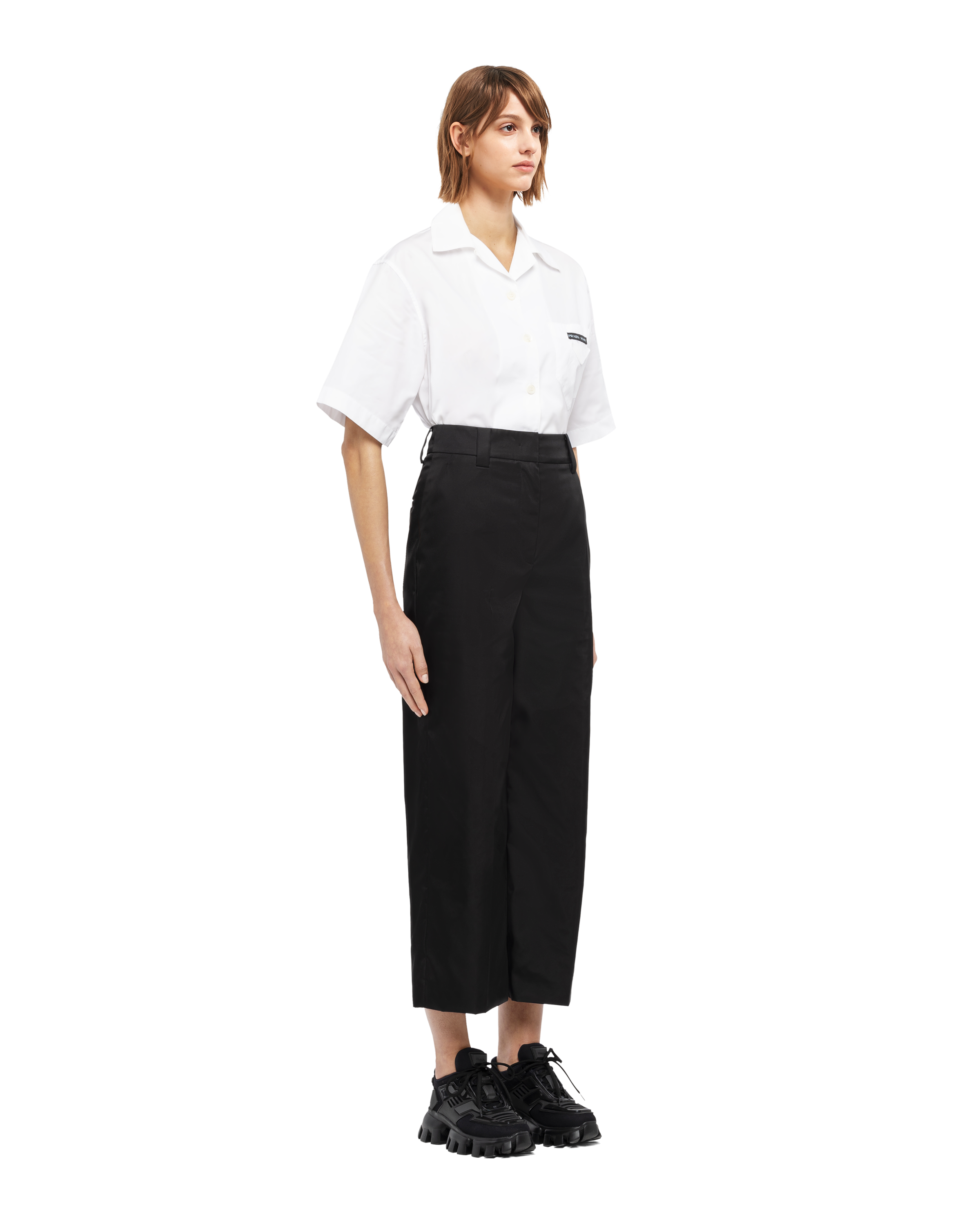 prada gabardine trousers