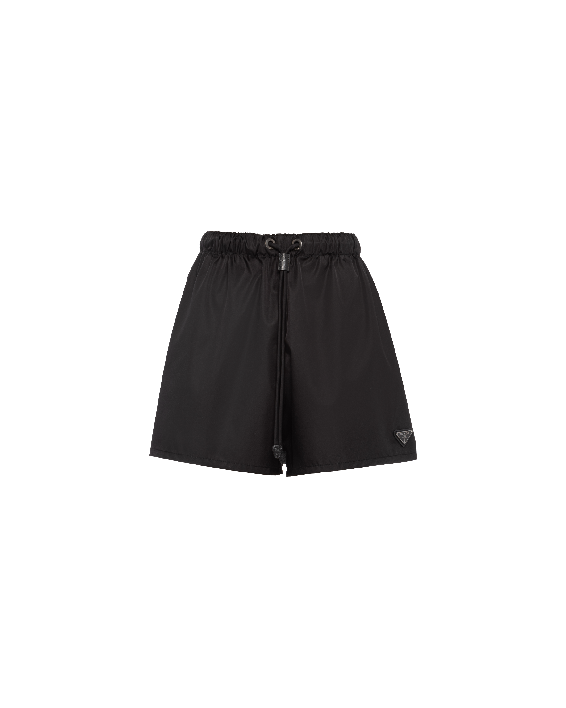Prada Re-nylon Gabardine Shorts In Black | ModeSens