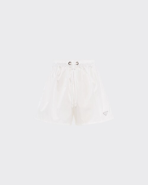 White Re-Nylon Gabardine shorts | Prada