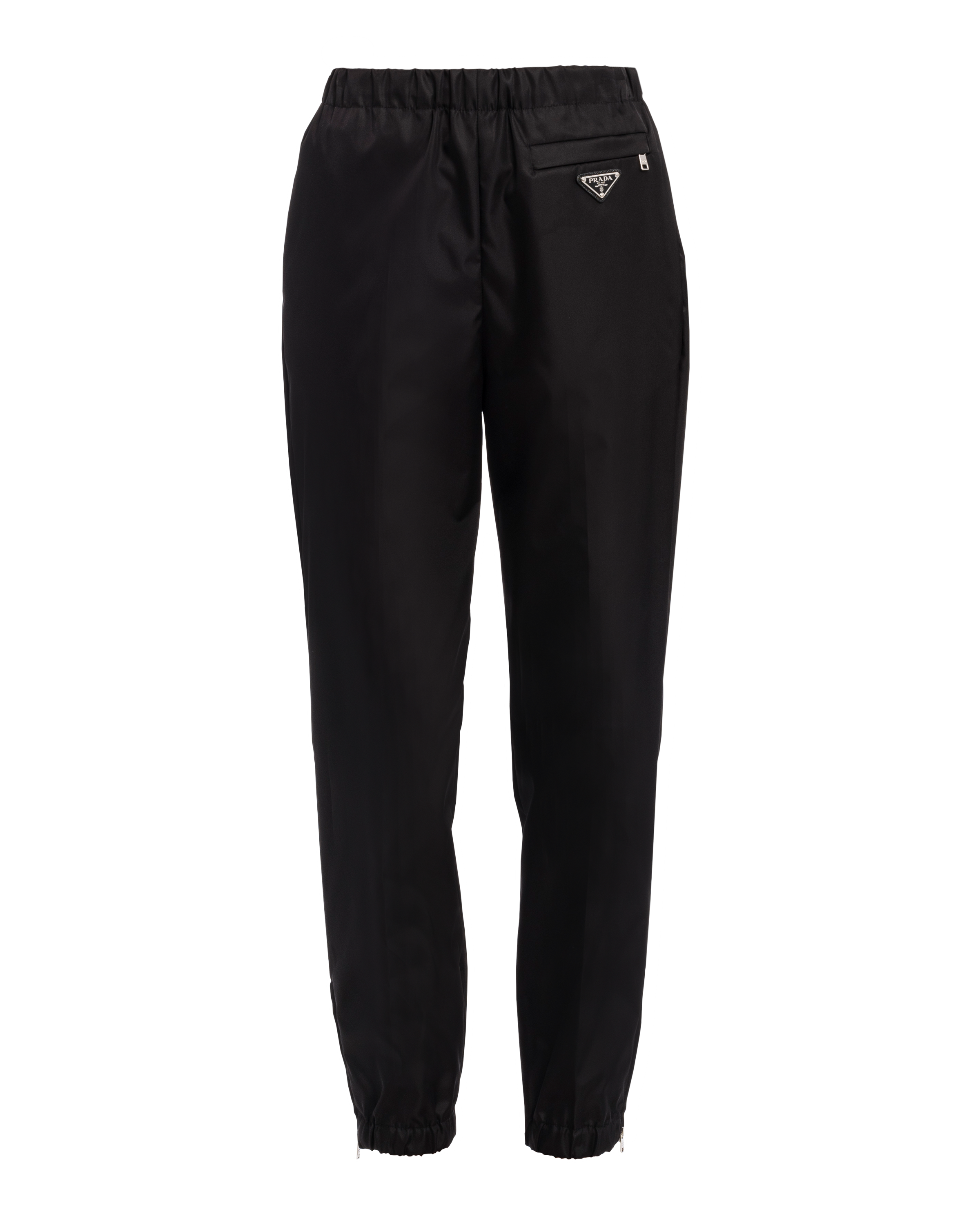 prada nylon gabardine track pants