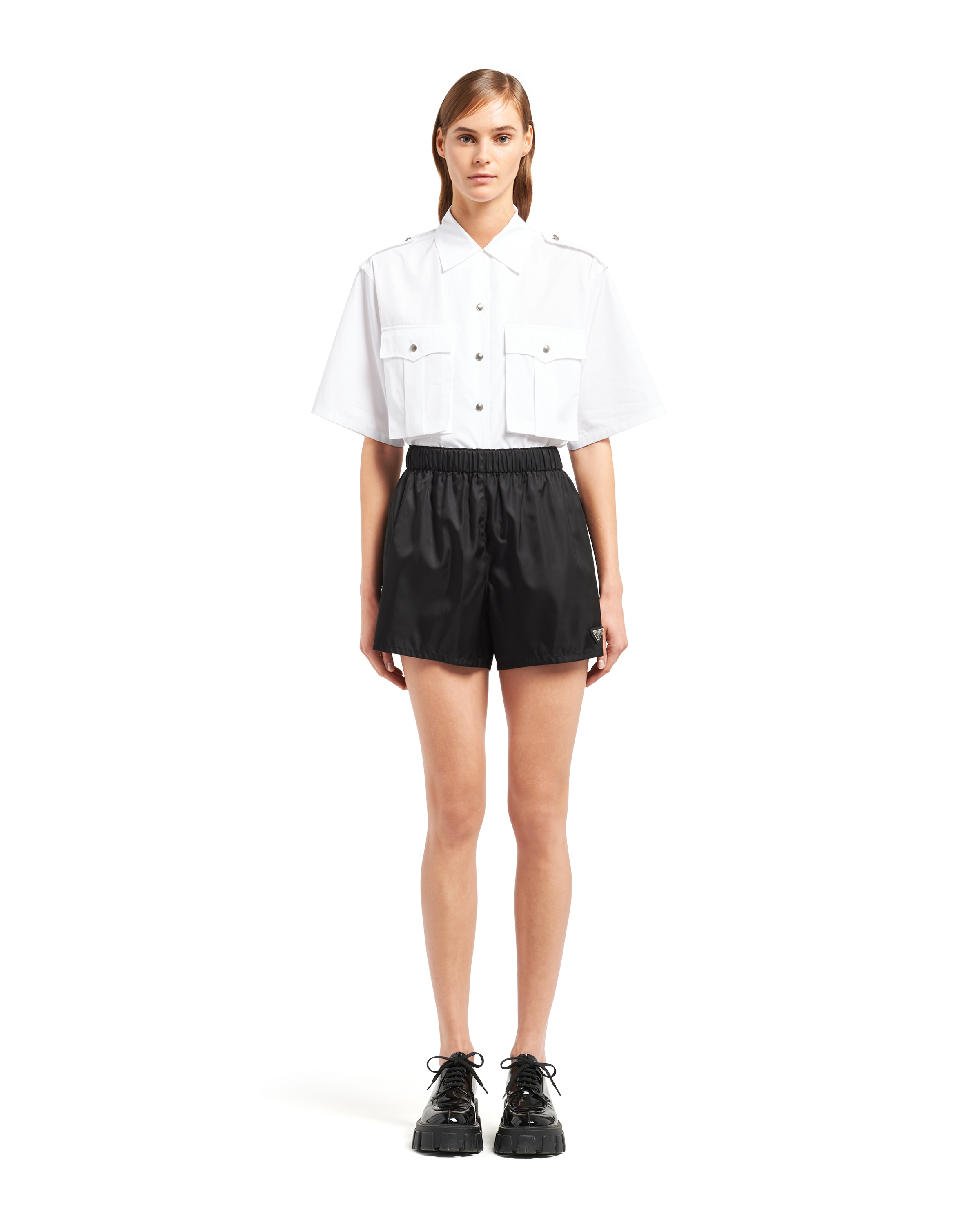 Nylon gabardine shorts | Prada