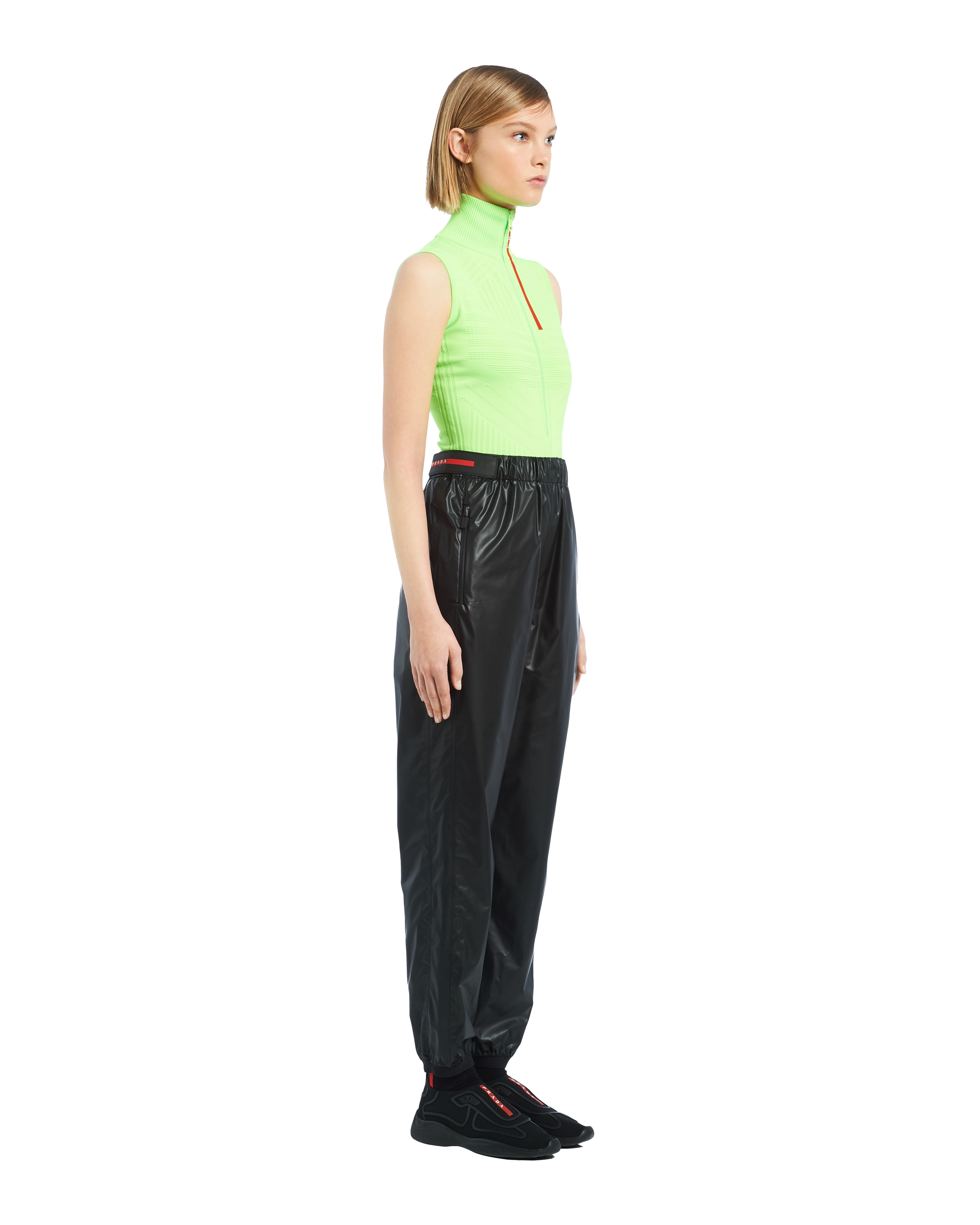 Nylon wide leg pants clearance