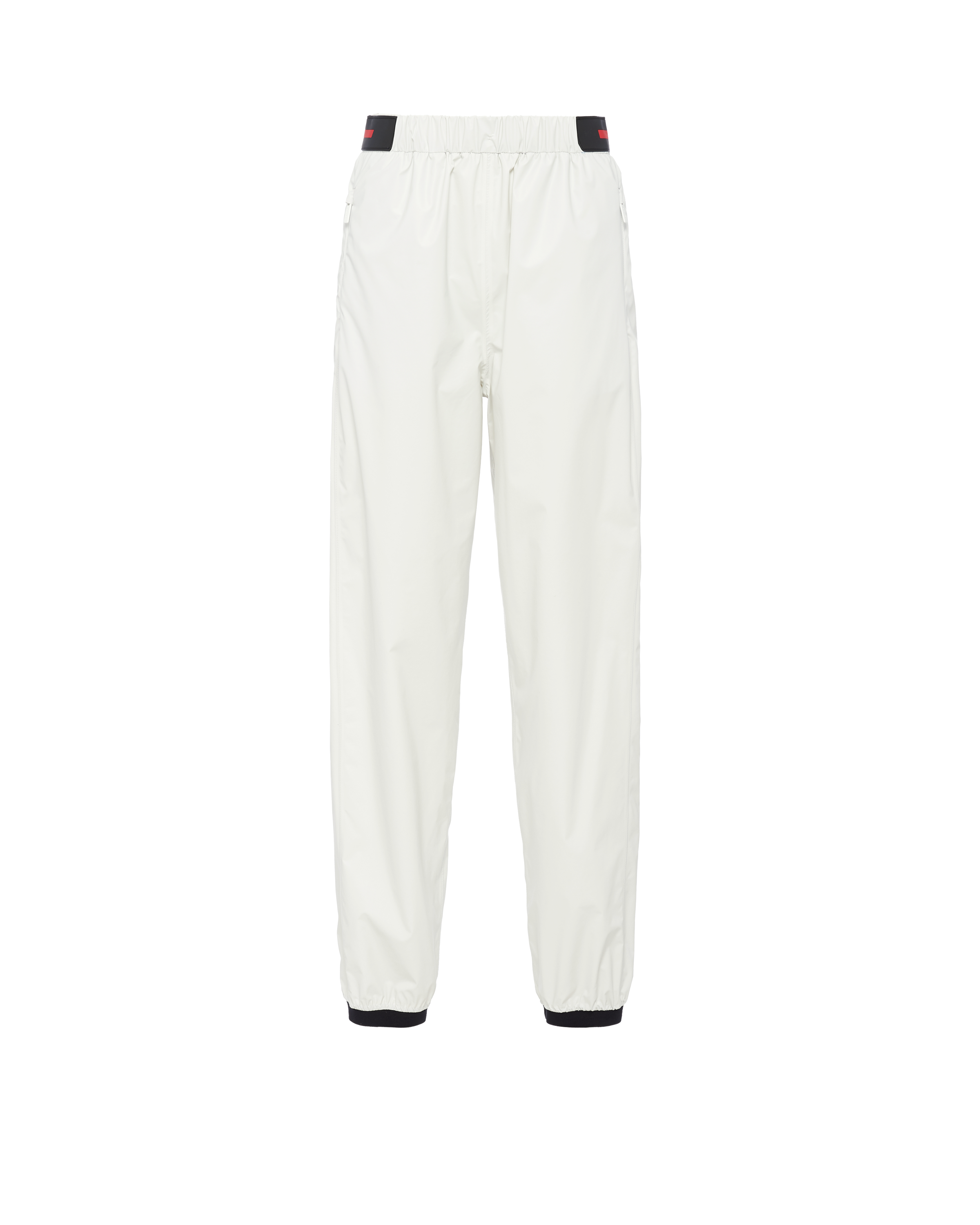 prada rubber cuff jogger pants