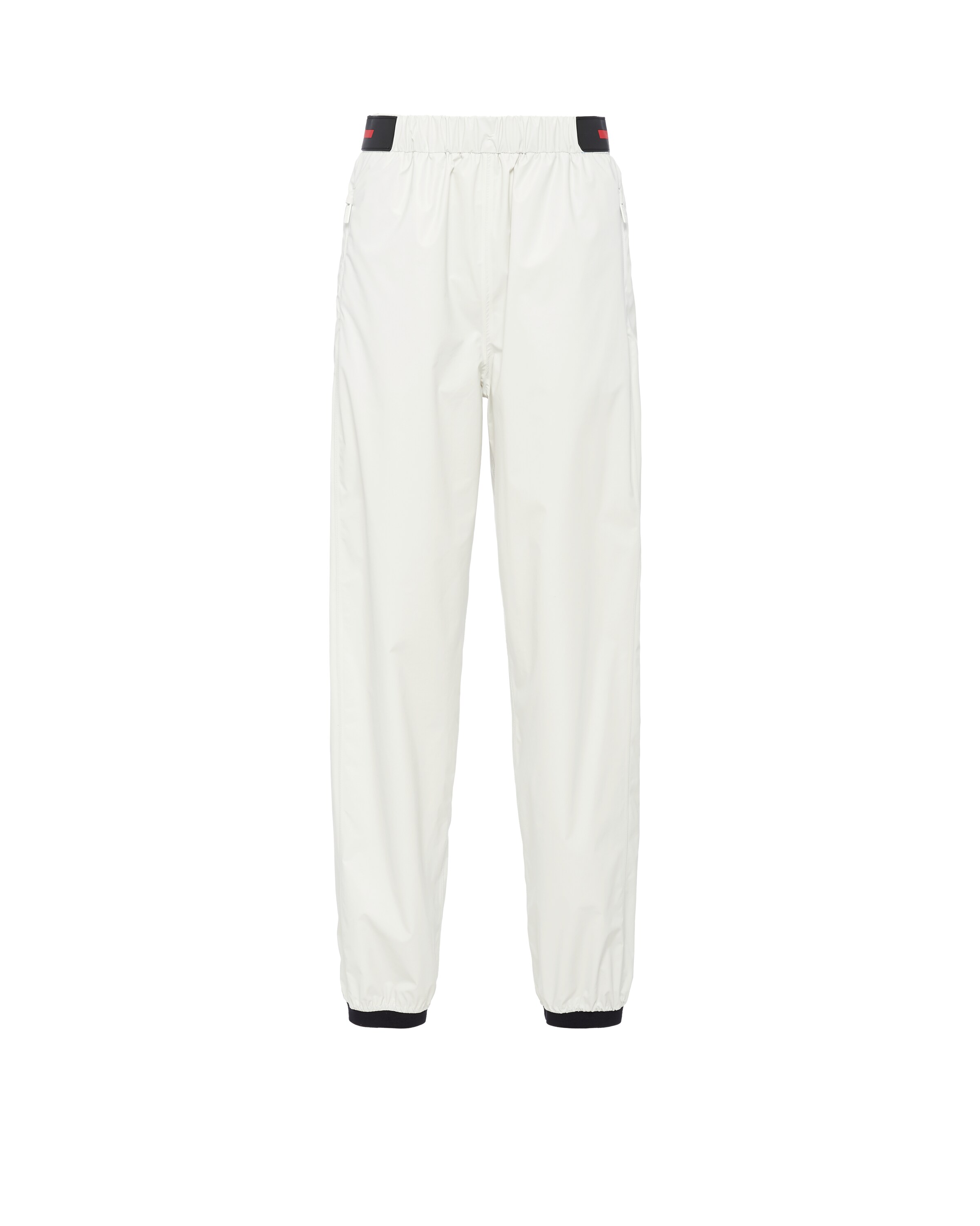 Prada Women Beige Cotton Wide-Leg Pant main image 1