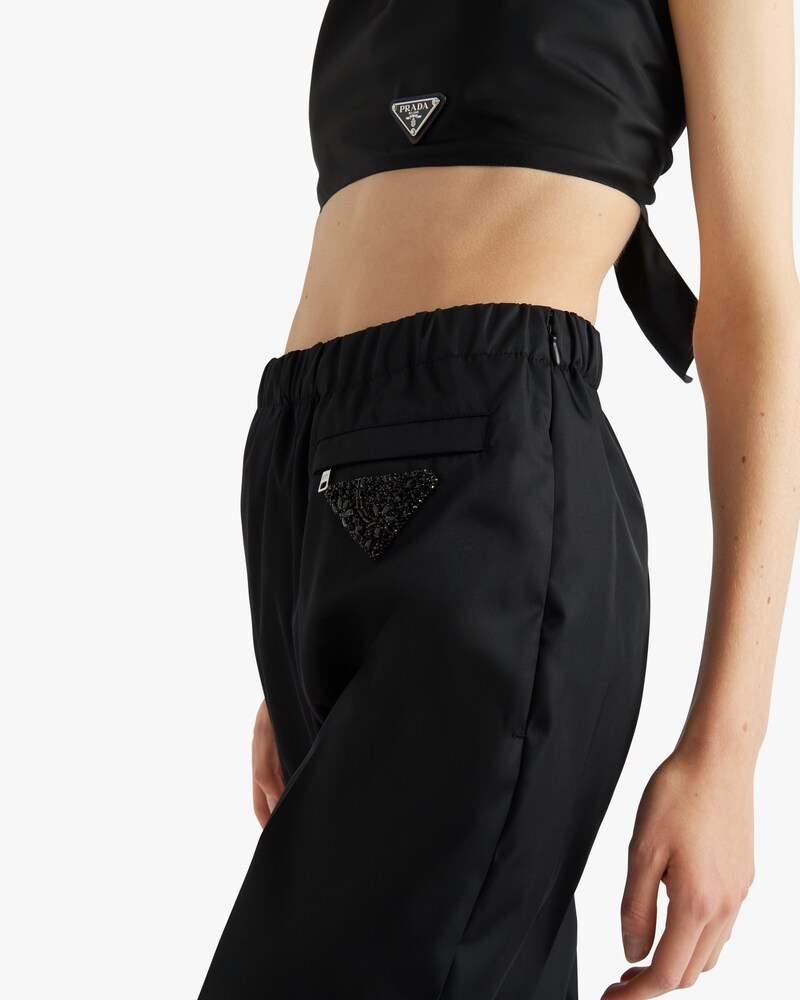 prada nylon joggers