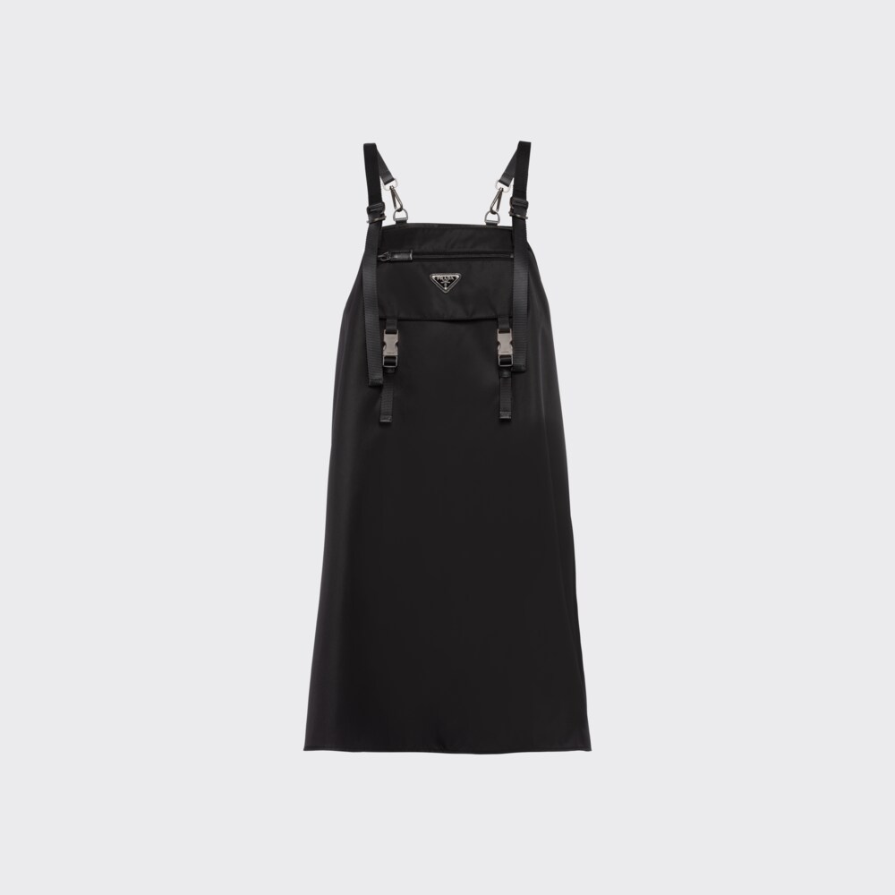 Prada Ärmelloses Kleid aus Gabardine Re-Nylon 1