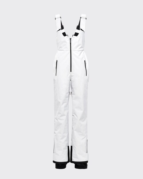 Chalk White Extreme-Tex ski suit with straps | Prada