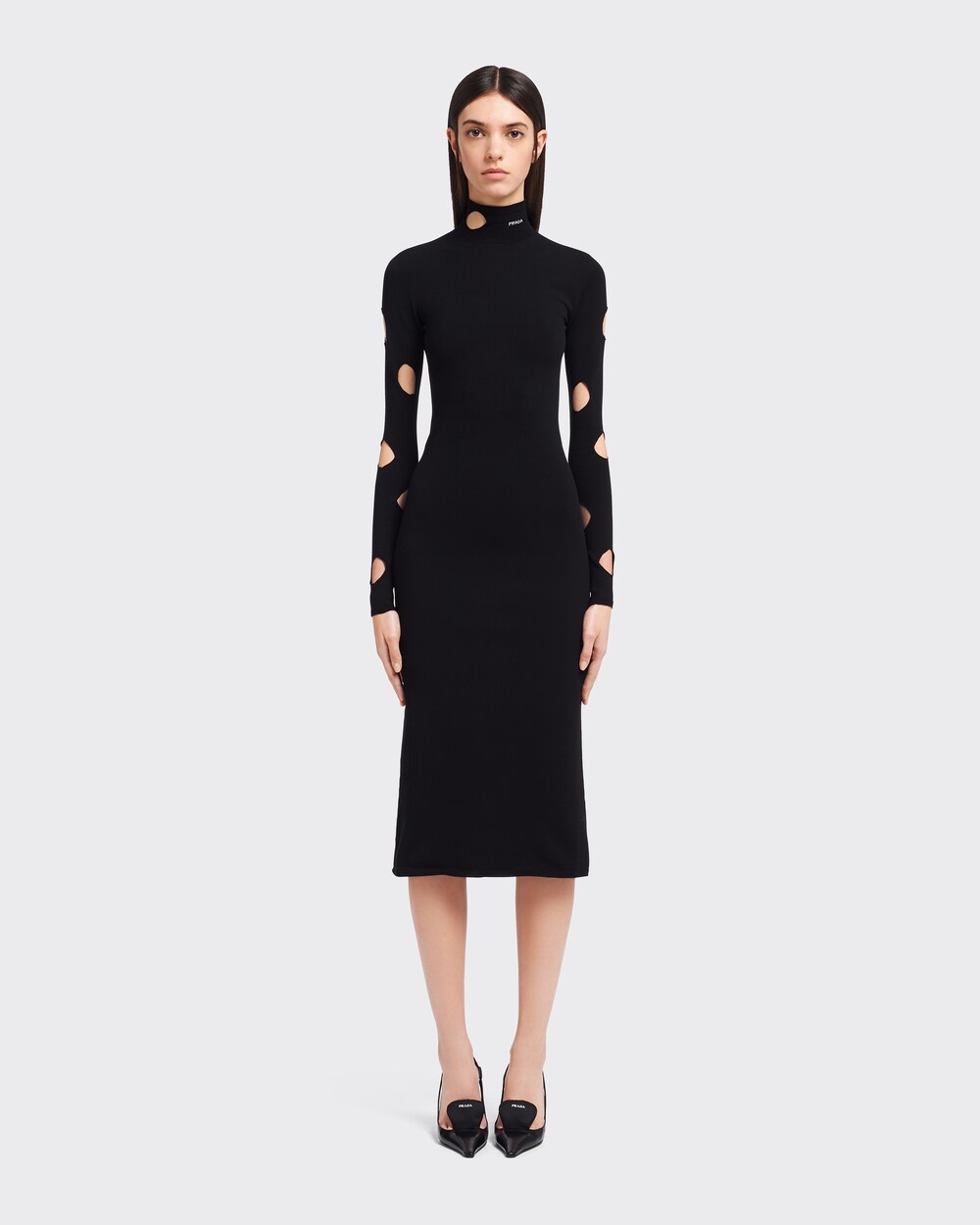 prada black turtleneck