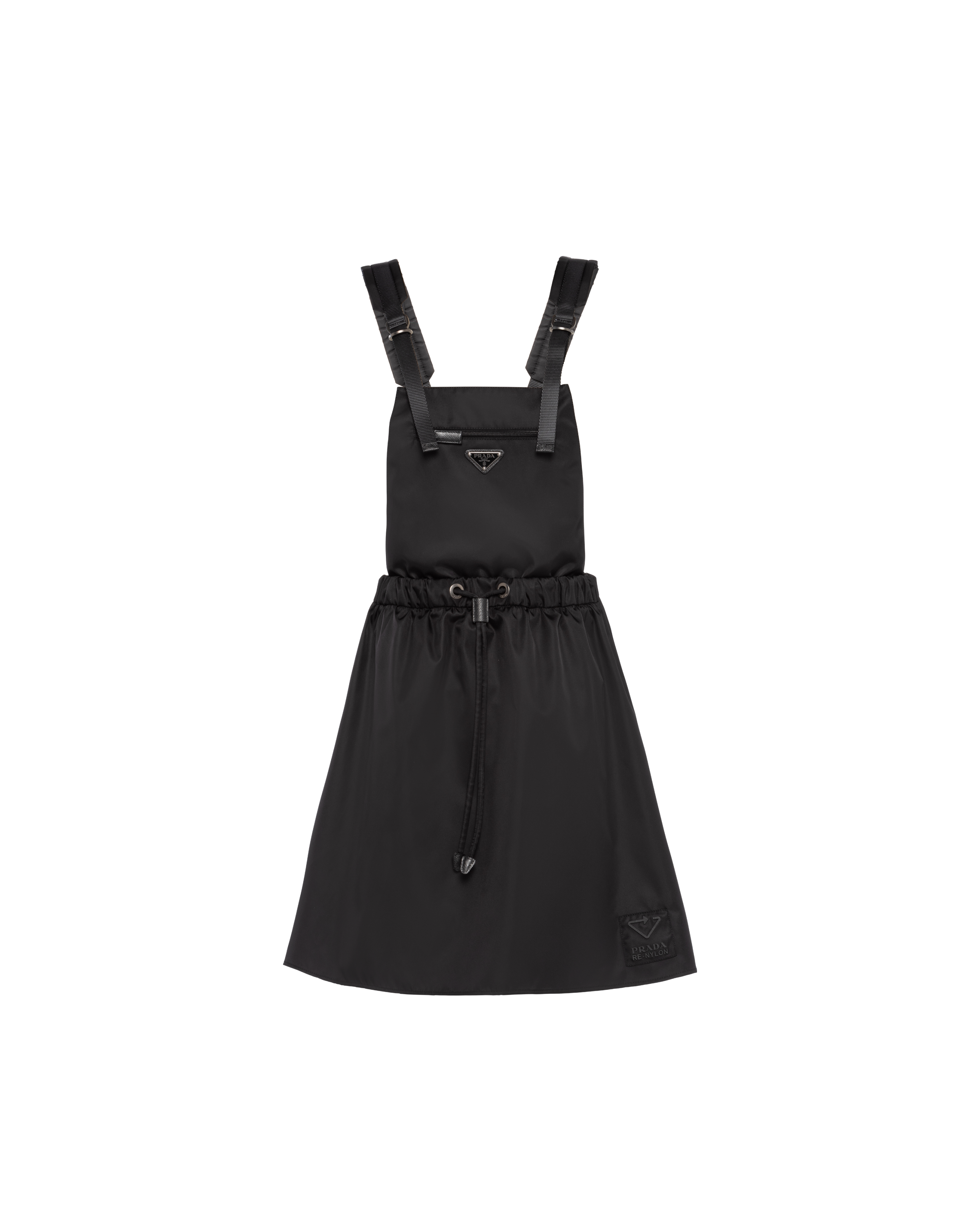 【PRADA】最新作★PINNAFORE ロゴ ドレス PRADA | Pinnafore Logo Dress | Women | Nero | Flannels