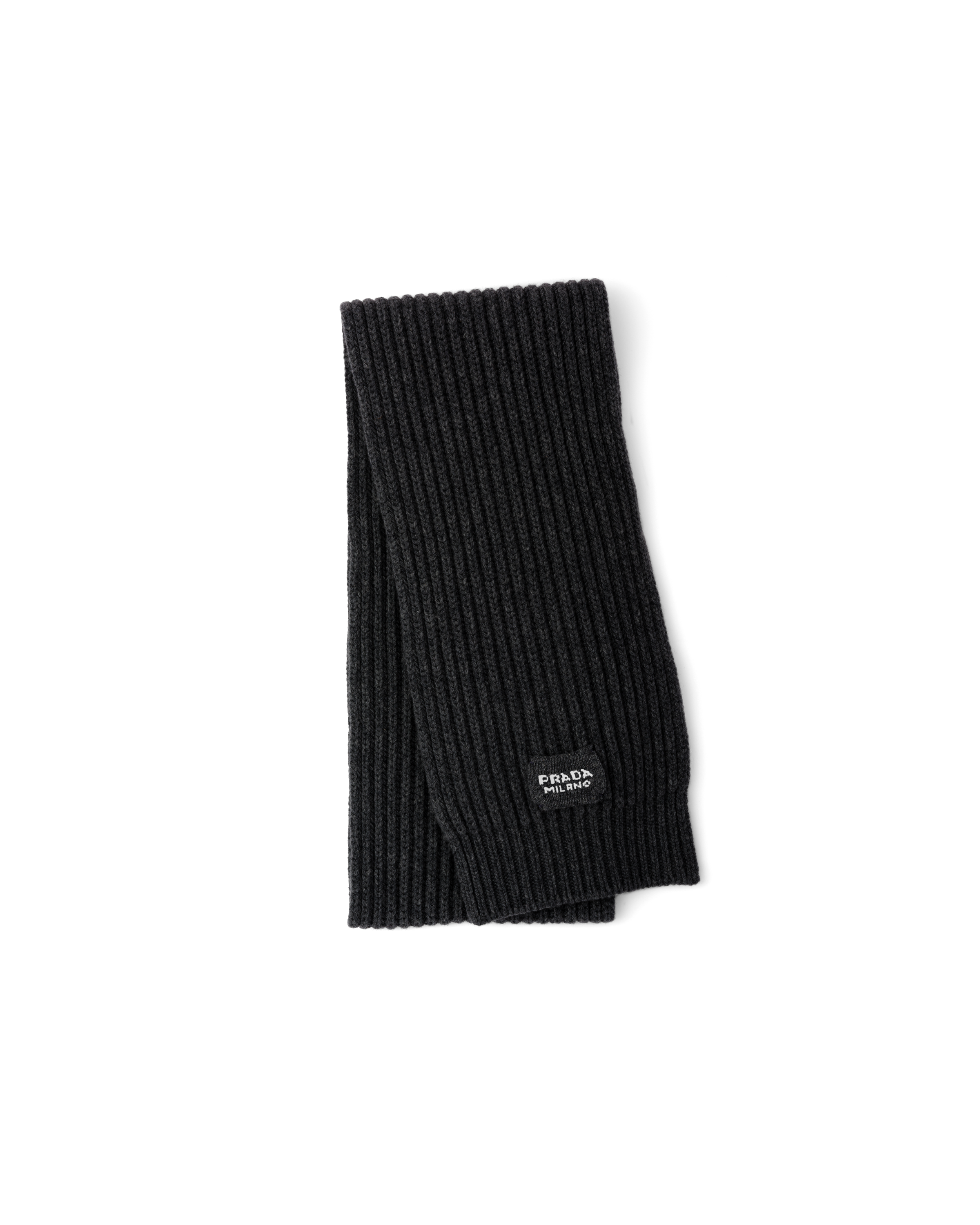 Prada Wool and Cashmere Scarf, Women, Black